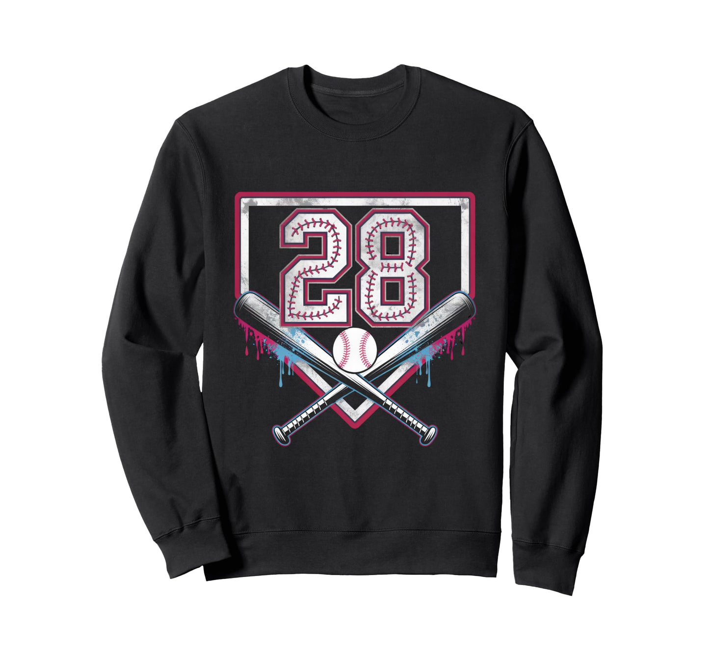 28Th Birthday Baseball Home Ice Sweatshirt - Unique Graphic Men Women - T-Shirt, Sweatshirt, Hoodie