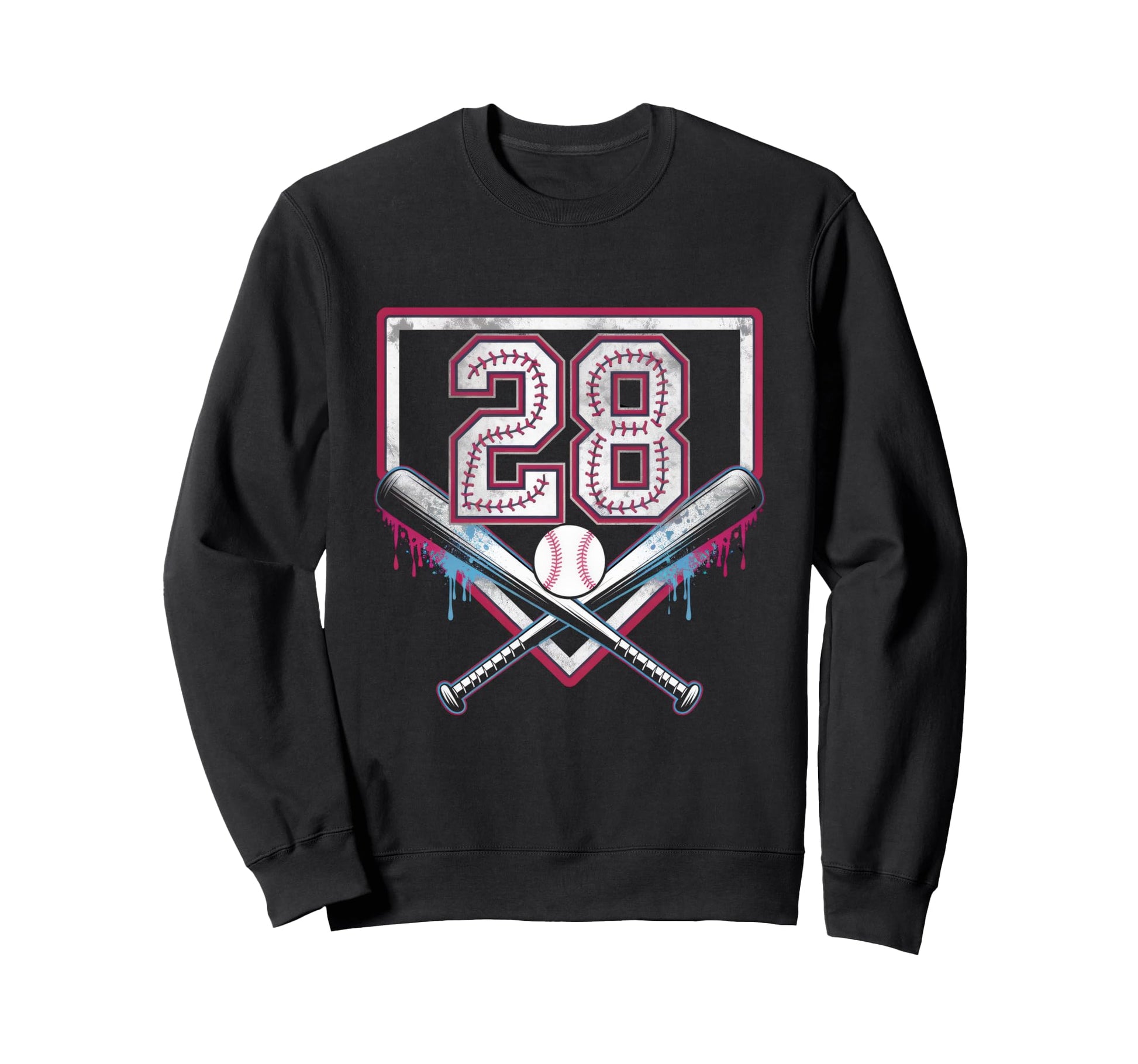 28Th Birthday Baseball Home Ice Sweatshirt - Unique Graphic Men Women - T-Shirt, Sweatshirt, Hoodie