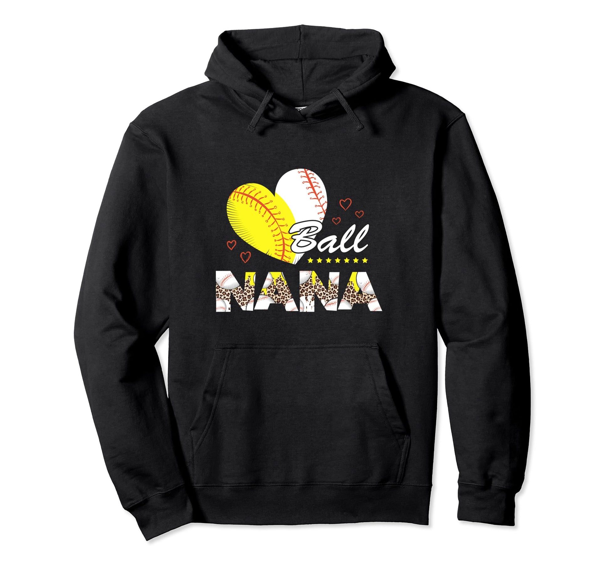 Nana Both Baseball Softball Mothers Day Hoodie - Novelty Apparel Unisex - T-Shirt, Sweatshirt, Hoodie