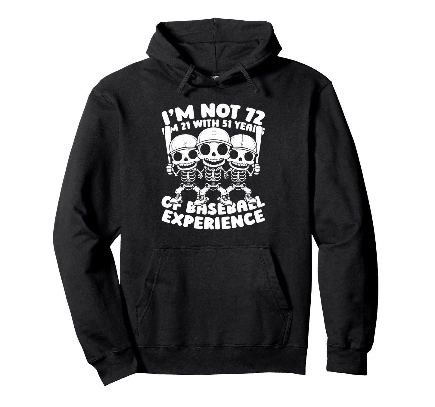 72 Years Old Baseballer Baseball Team Hoodie - Trendy Graphic for Adults - T-Shirt, Sweatshirt, Hoodie