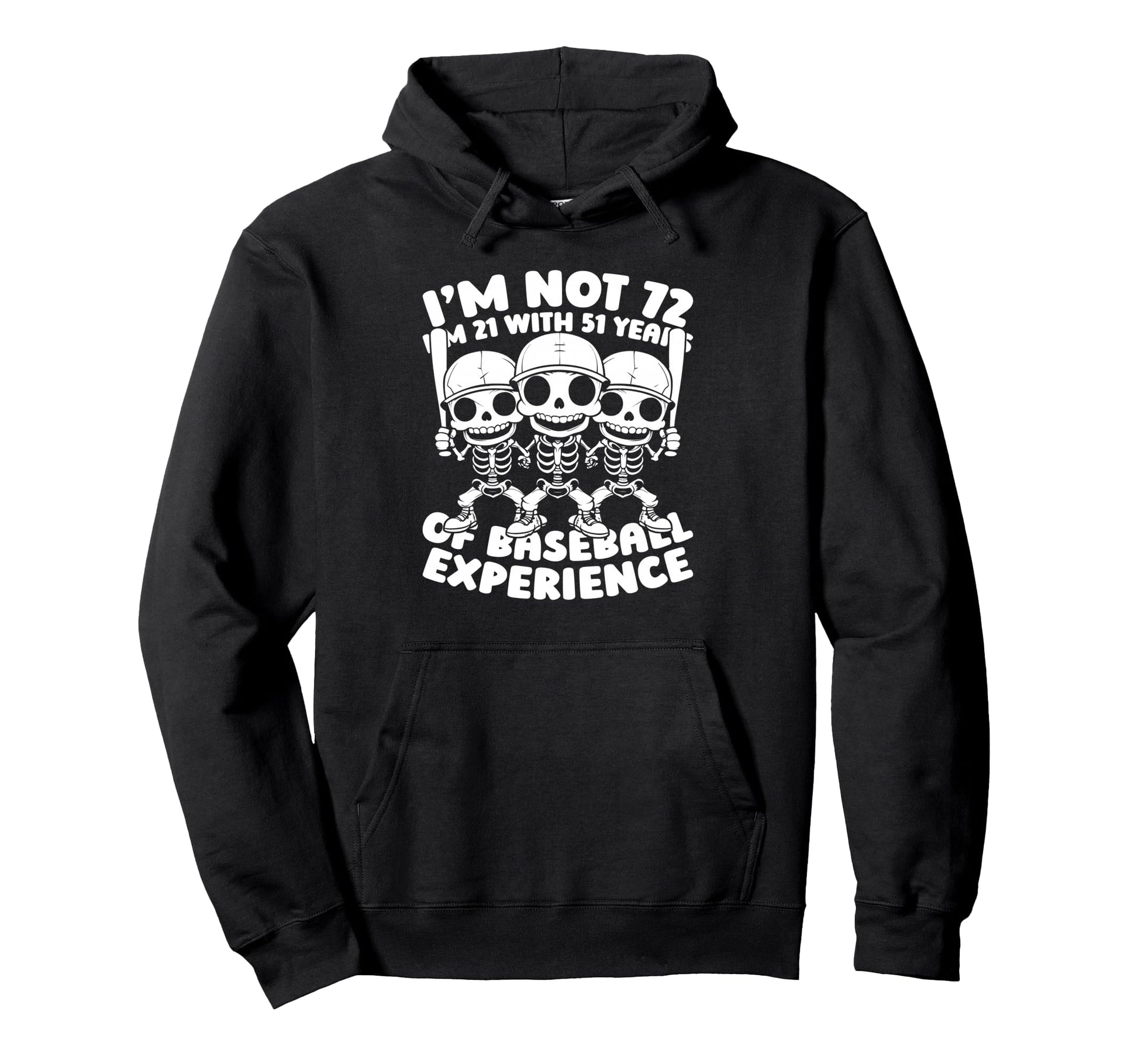 72 Years Old Baseballer Baseball Team Hoodie - Trendy Graphic for Adults - T-Shirt, Sweatshirt, Hoodie