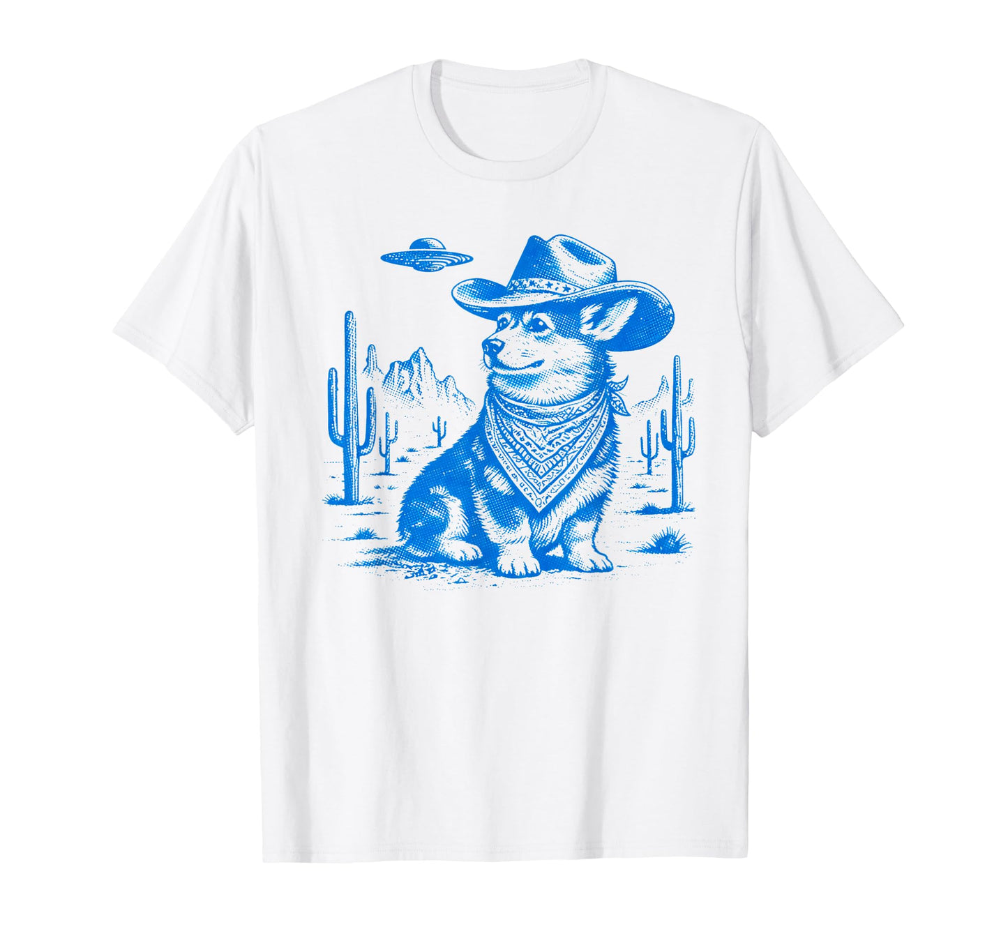 Funny Corgi Dog Cowboy T-Shirt - Aesthetic Graphic Unisex - T-Shirt, Sweatshirt, Hoodie