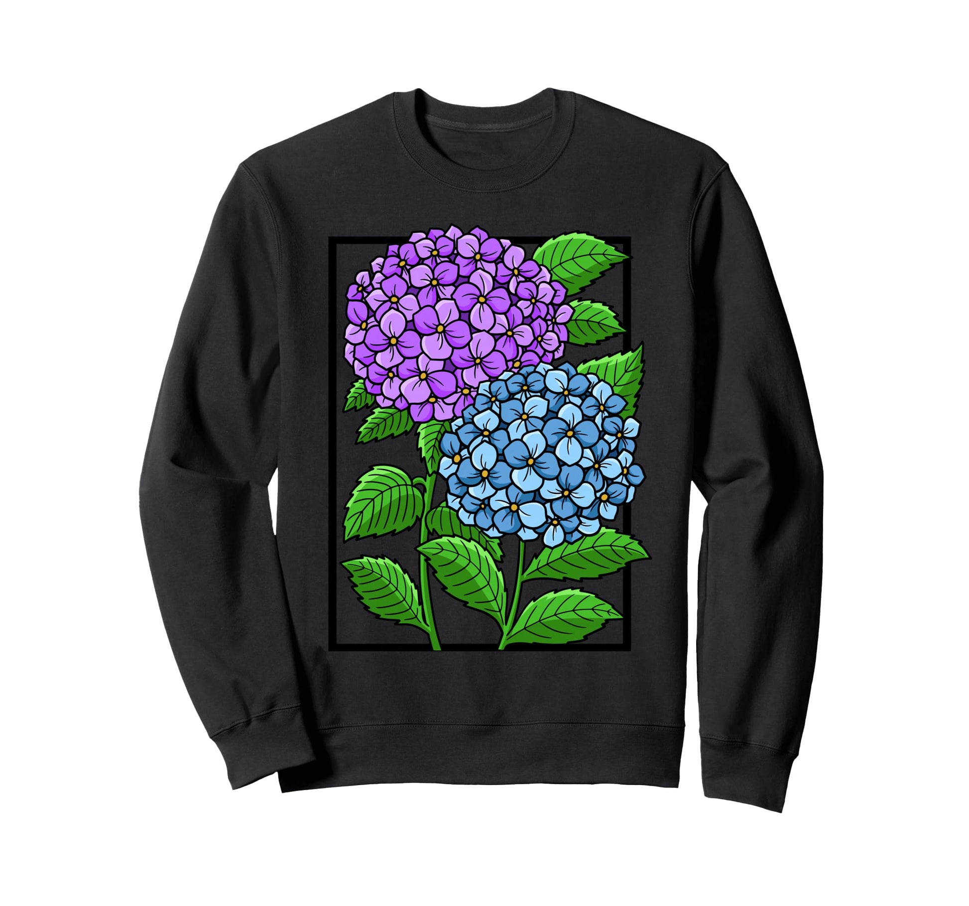 Womens Hydrangea Flower Botanical Sweatshirt - Novelty Apparel Unisex - T-Shirt, Sweatshirt, Hoodie