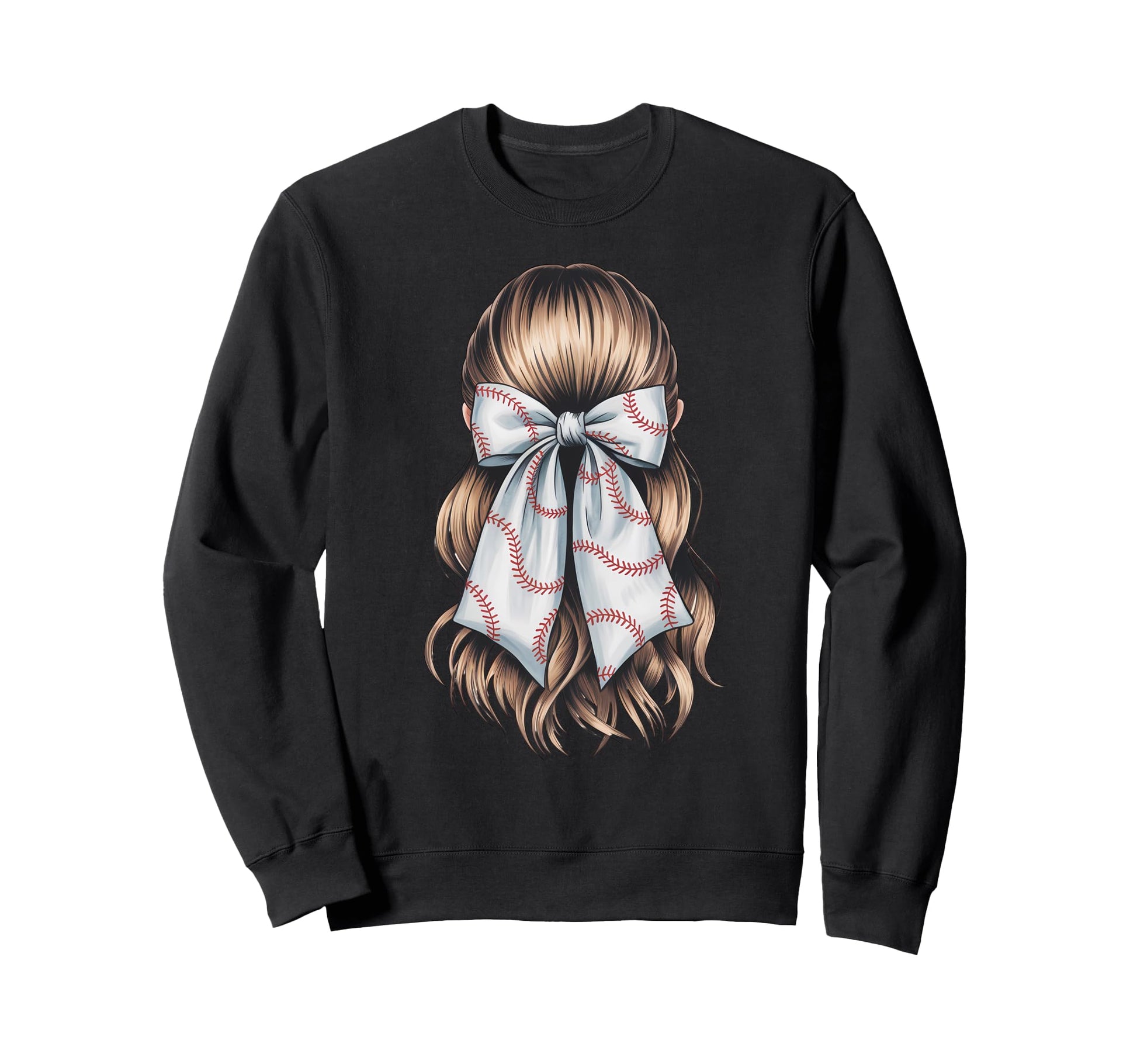 Baseball Coquette Bow Baseball Mom Sweatshirt - Graphic Print Unisex - T-Shirt, Sweatshirt, Hoodie