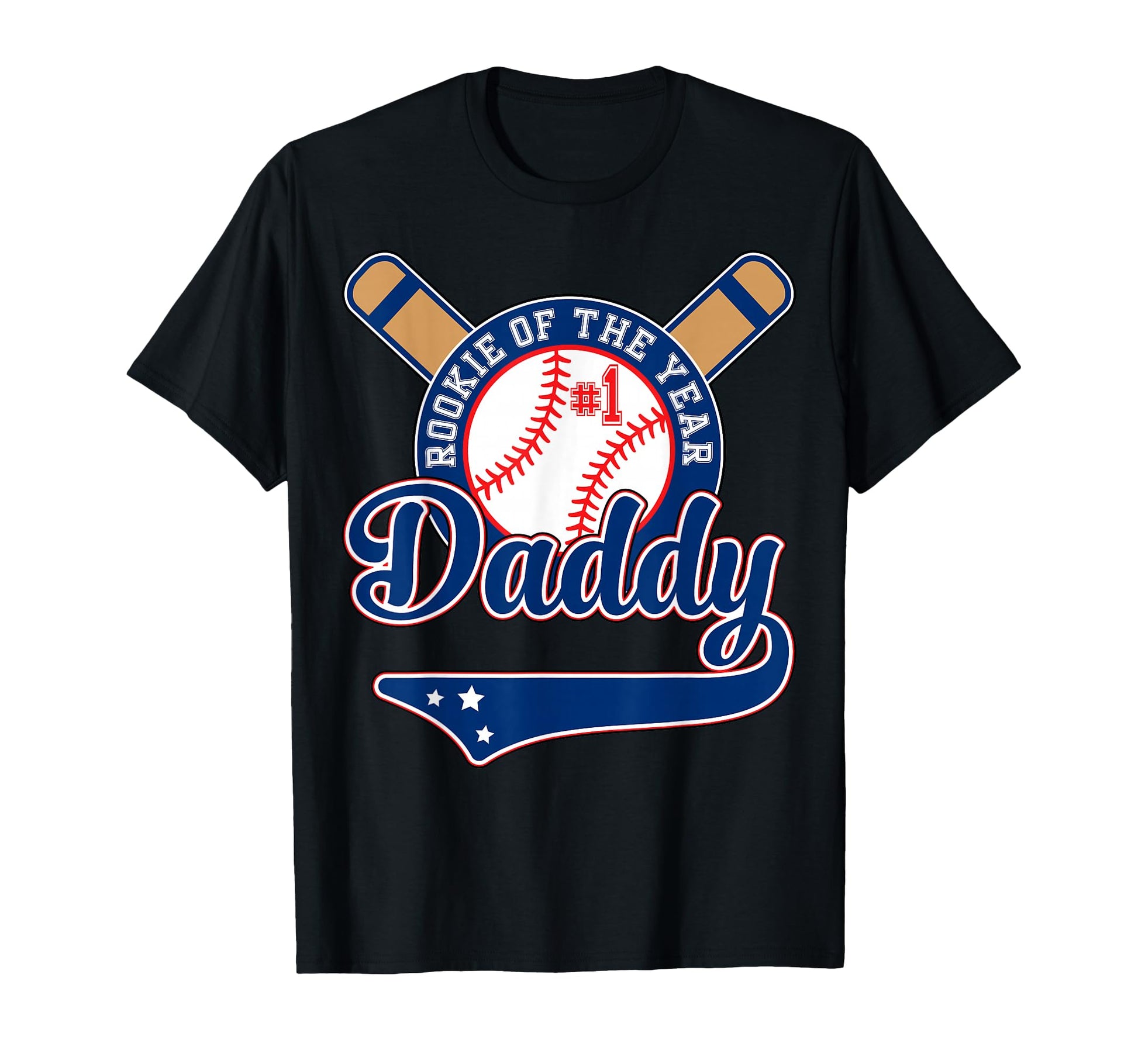 Daddy Rookie 1St Birthday Baseball T-Shirt - Aesthetic Graphic Men Women - T-Shirt, Sweatshirt, Hoodie