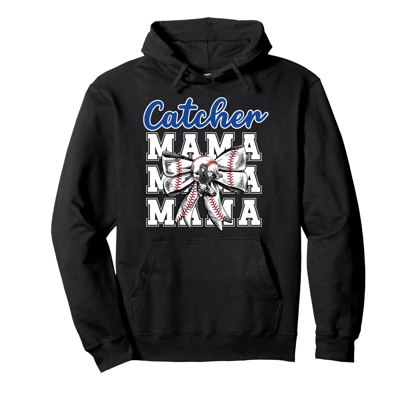 Baseball Catcher Mama Coquette Baseball Hoodie - Novelty Apparel Men Women - T-Shirt, Sweatshirt, Hoodie