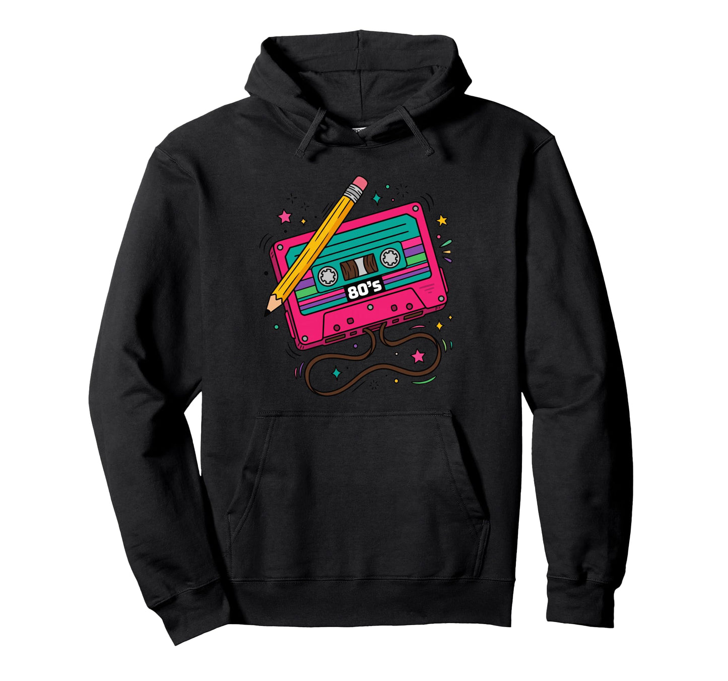 Cassette Tape 80S Music Aesthetic Hoodie - Graphic Print Men Women - T-Shirt, Sweatshirt, Hoodie