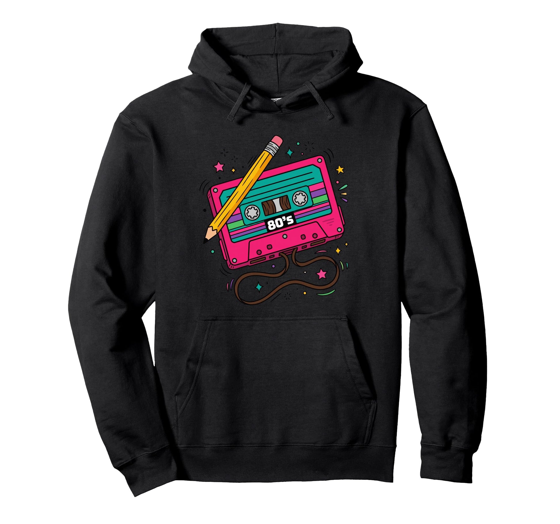Cassette Tape 80S Music Aesthetic Hoodie - Graphic Print Men Women - T-Shirt, Sweatshirt, Hoodie