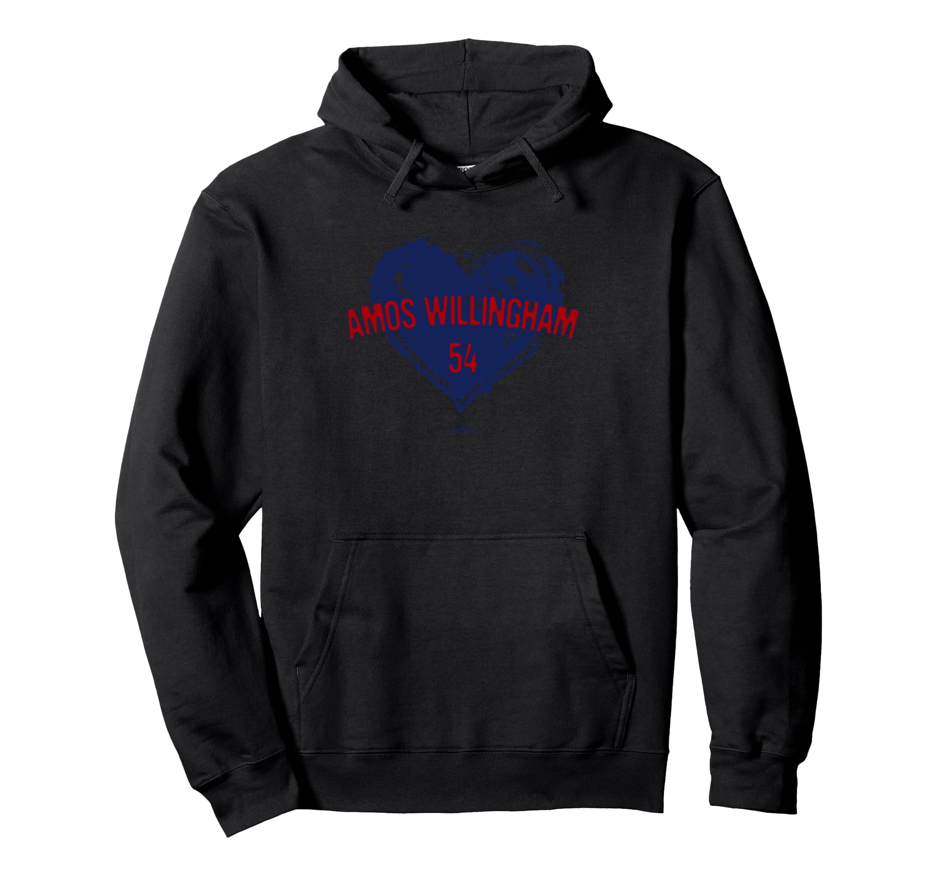 Distressed Heart Amos Willingham Washington Hoodie - Graphic Print Unisex - T-Shirt, Sweatshirt, Hoodie