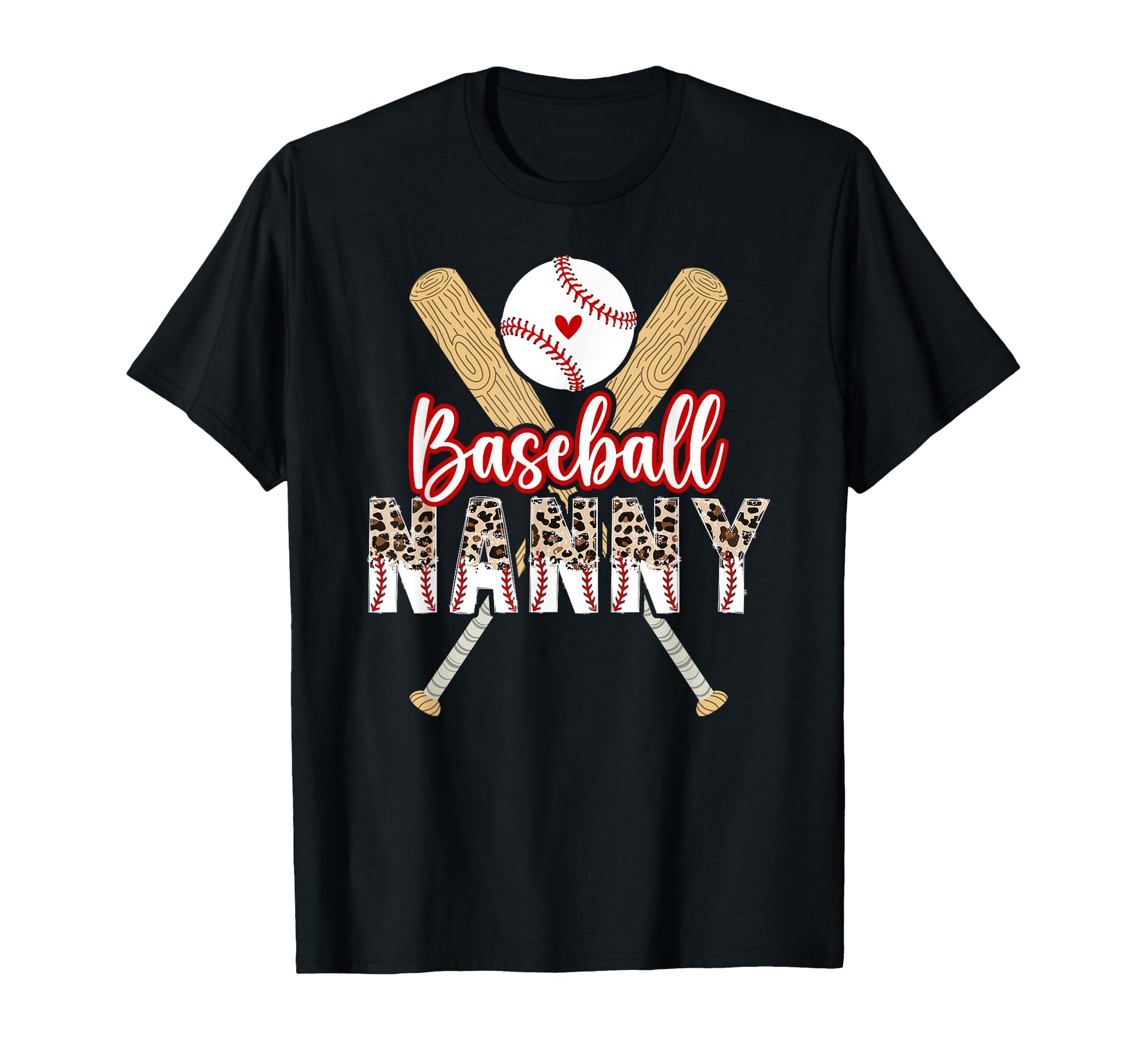 Baseball Nanny Leopard Nanny T-Shirt - Aesthetic Graphic for Adults - T-Shirt, Sweatshirt, Hoodie