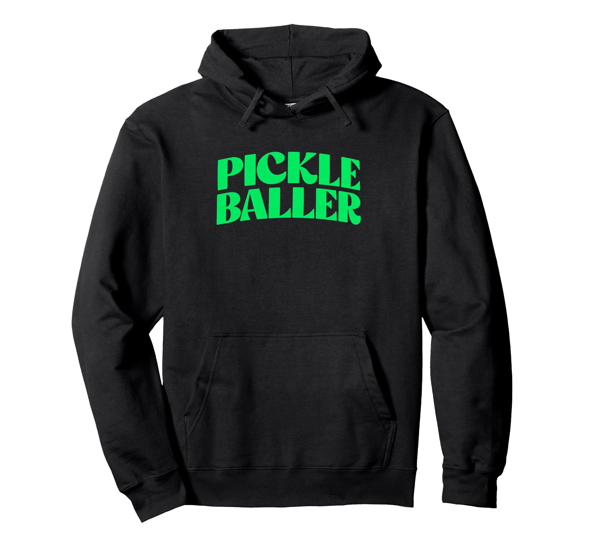 Pickle Baller Pickleball Typography Art Hoodie - Aesthetic Graphic Unisex - T-Shirt, Sweatshirt, Hoodie