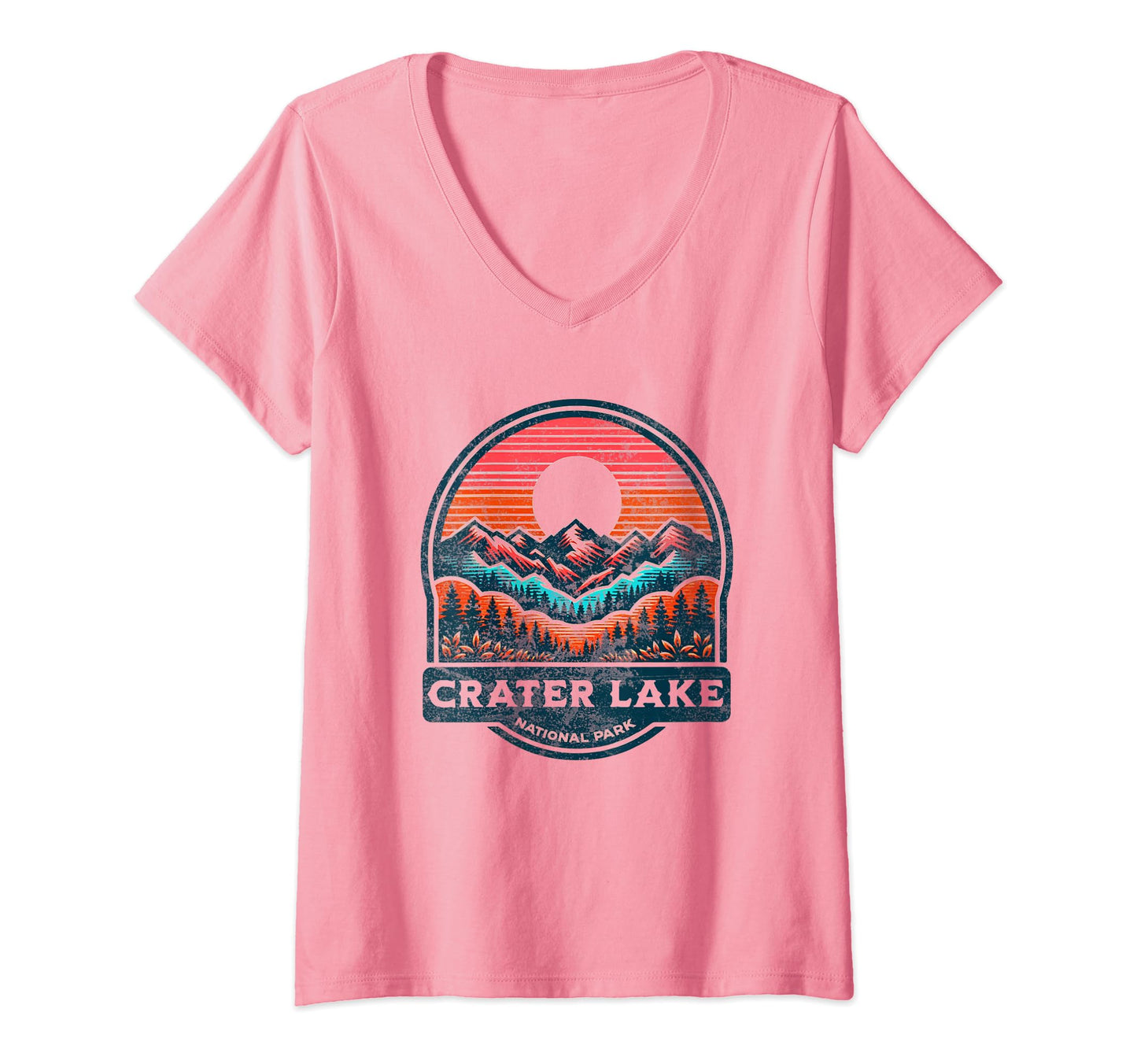Crater Lake National Park Oregon Usa T-Shirt - Custom Art Print Men Women - T-Shirt, Sweatshirt, Hoodie