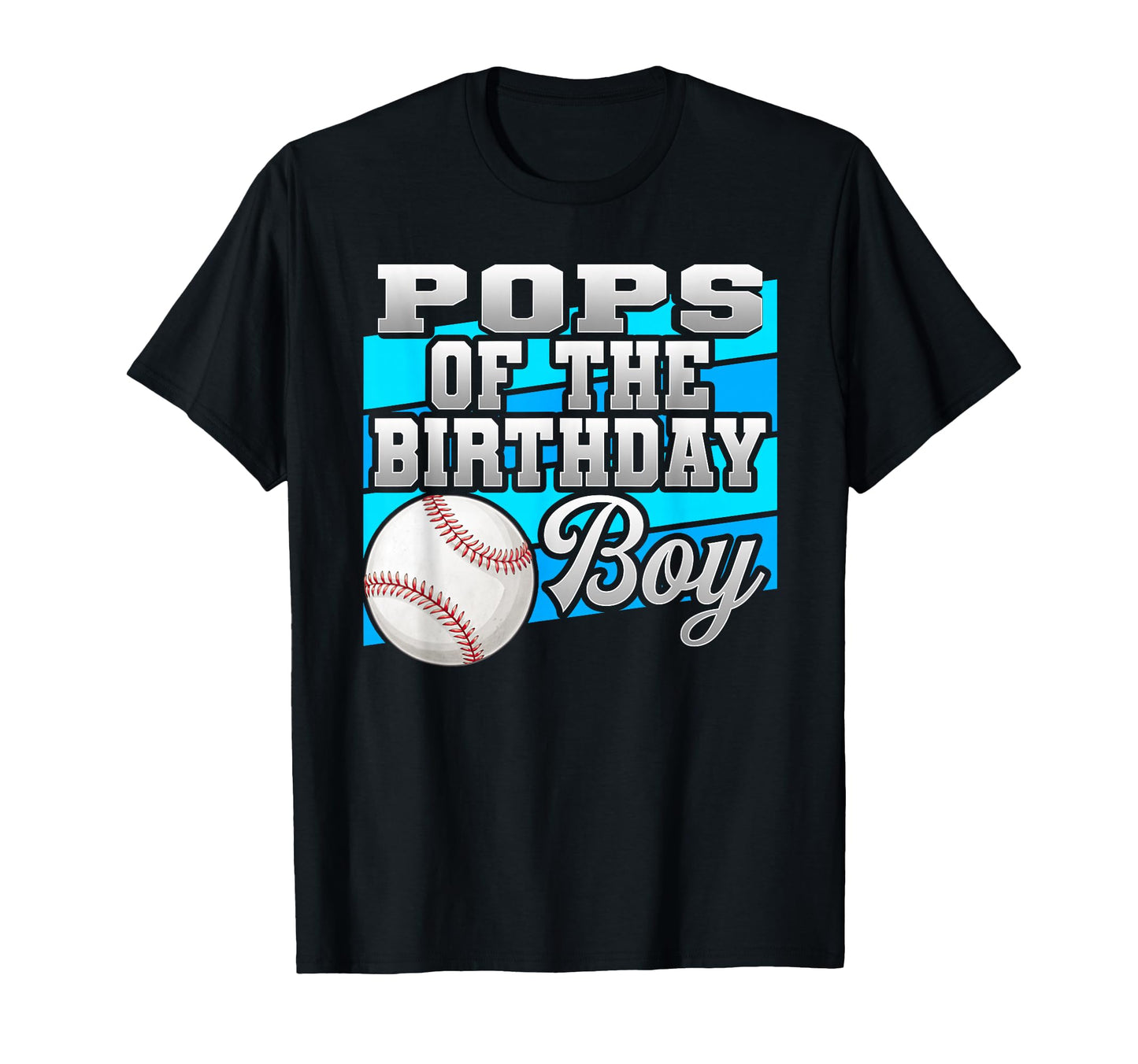 Pops Birthday Baseball Birthday T-Shirt - Trendy Graphic Men Women - T-Shirt, Sweatshirt, Hoodie