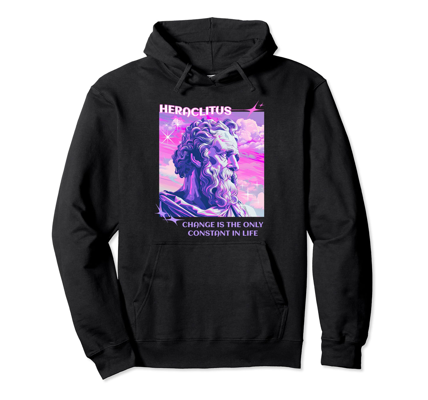 Stoic Philosopher Heraclitus Y2K Hoodie - Streetwear Style Unisex - T-Shirt, Sweatshirt, Hoodie