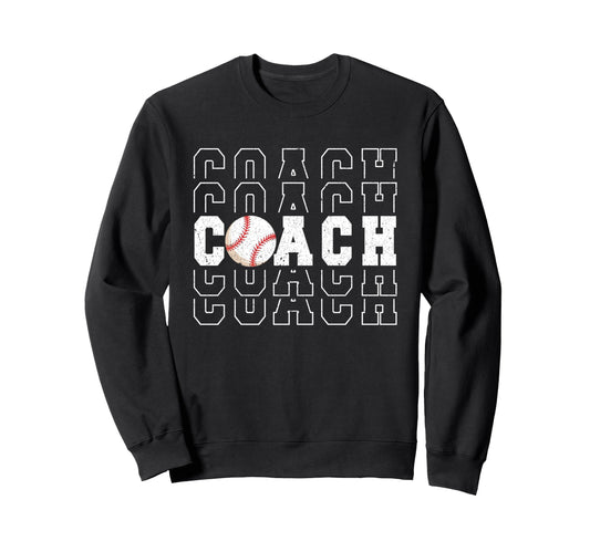 Baseball Coach Team Manager Sport Sweatshirt - Custom Art Print Unisex - T-Shirt, Sweatshirt, Hoodie