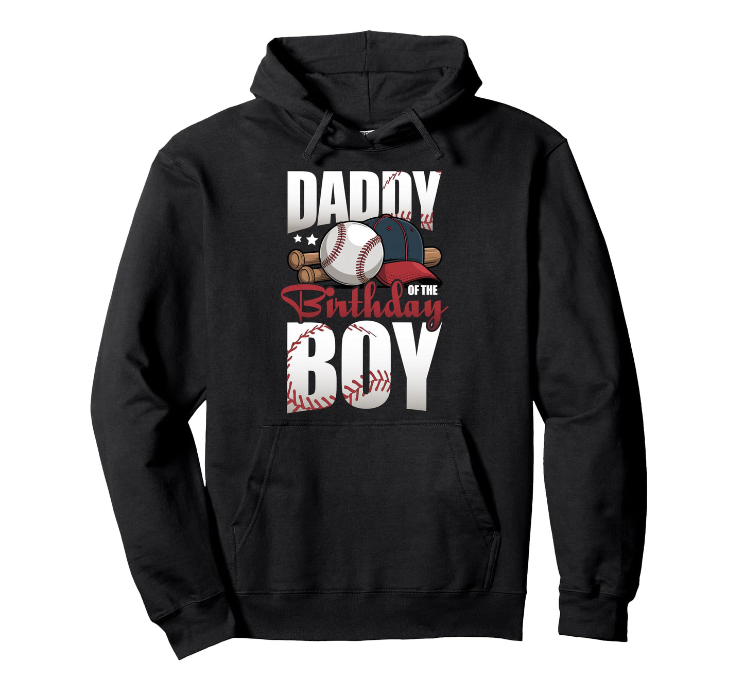 Daddy Birthday Matching Baseball Birthday Hoodie - Aesthetic Graphic Unisex - T-Shirt, Sweatshirt, Hoodie