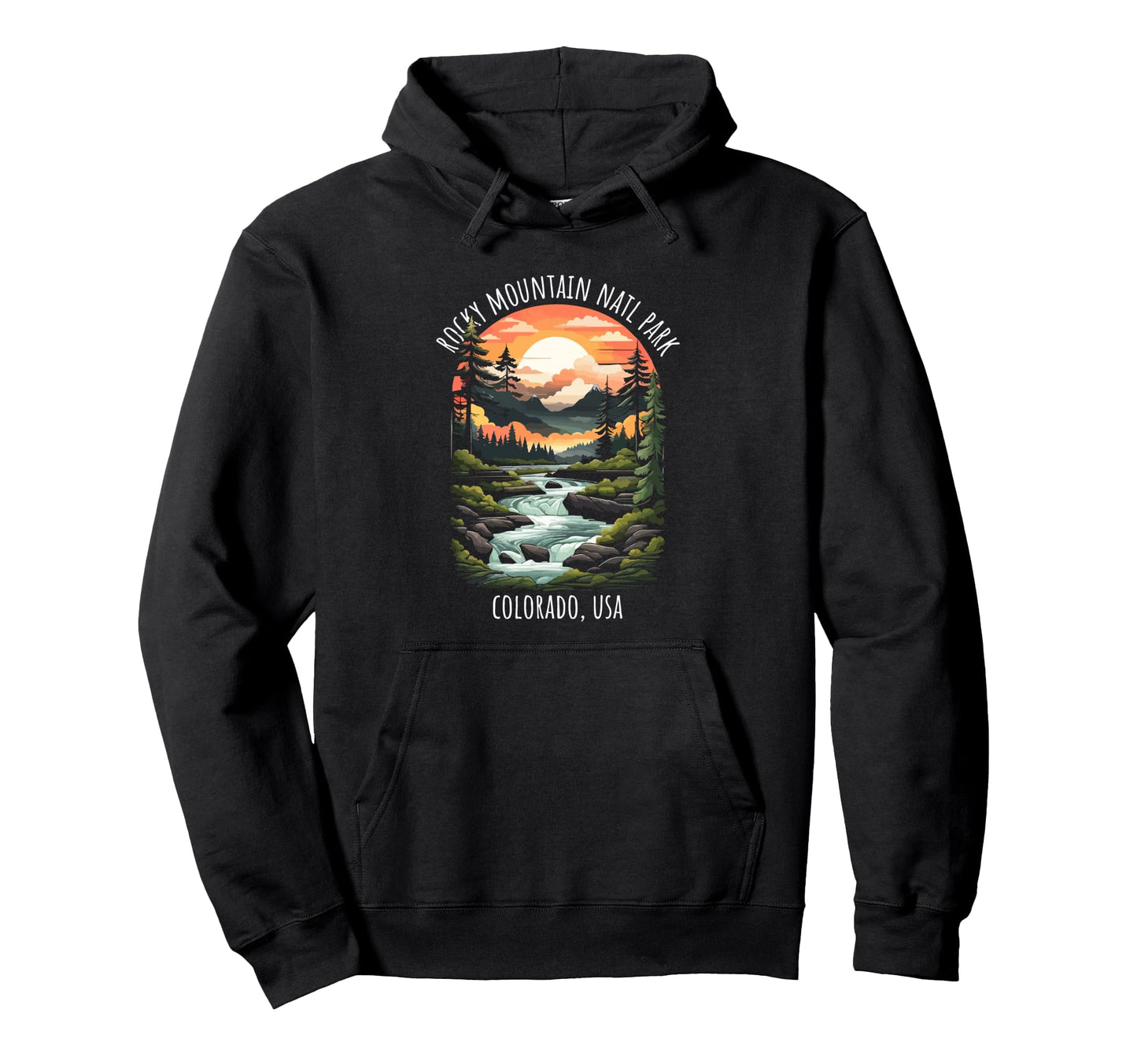 Rocky Mountain National Park Colorado Usa Hoodie - Trendy Graphic Men Women - T-Shirt, Sweatshirt, Hoodie