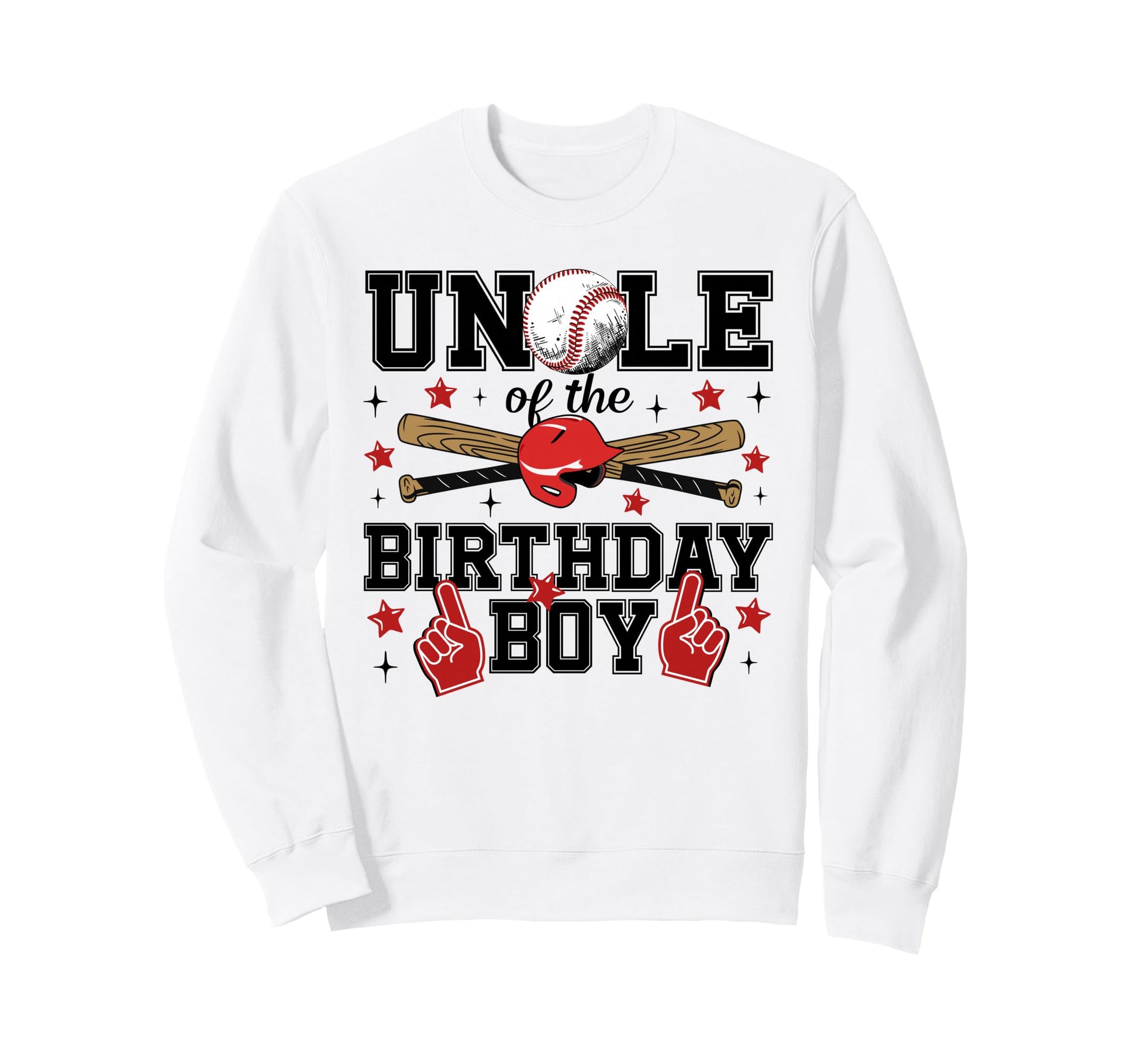 Uncle Birthday Baseball Sport Family Sweatshirt - Aesthetic Graphic Unisex - T-Shirt, Sweatshirt, Hoodie