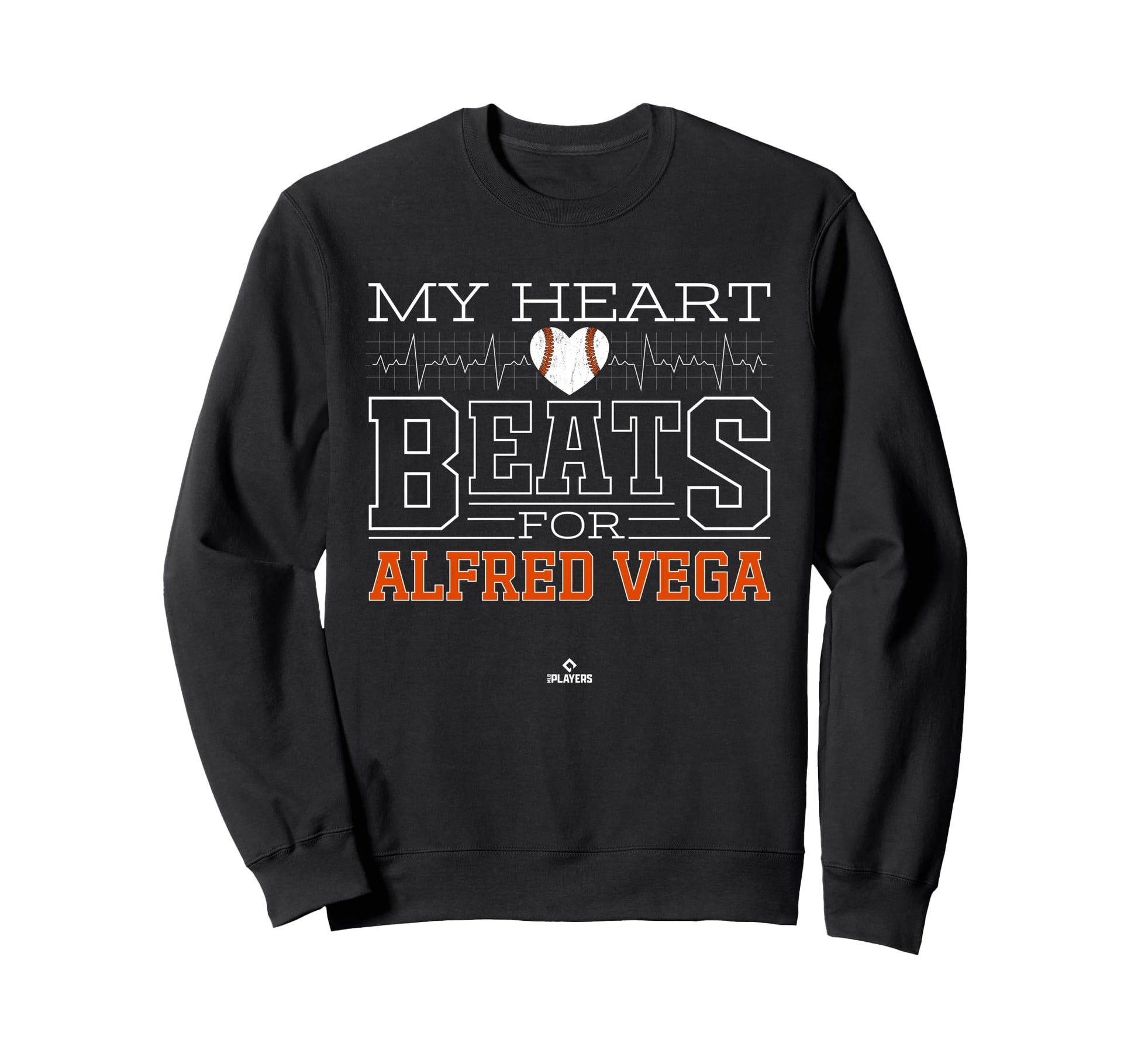 My Heart Beats Alfred Vega Sweatshirt - Fun Novelty Design for Adults - T-Shirt, Sweatshirt, Hoodie