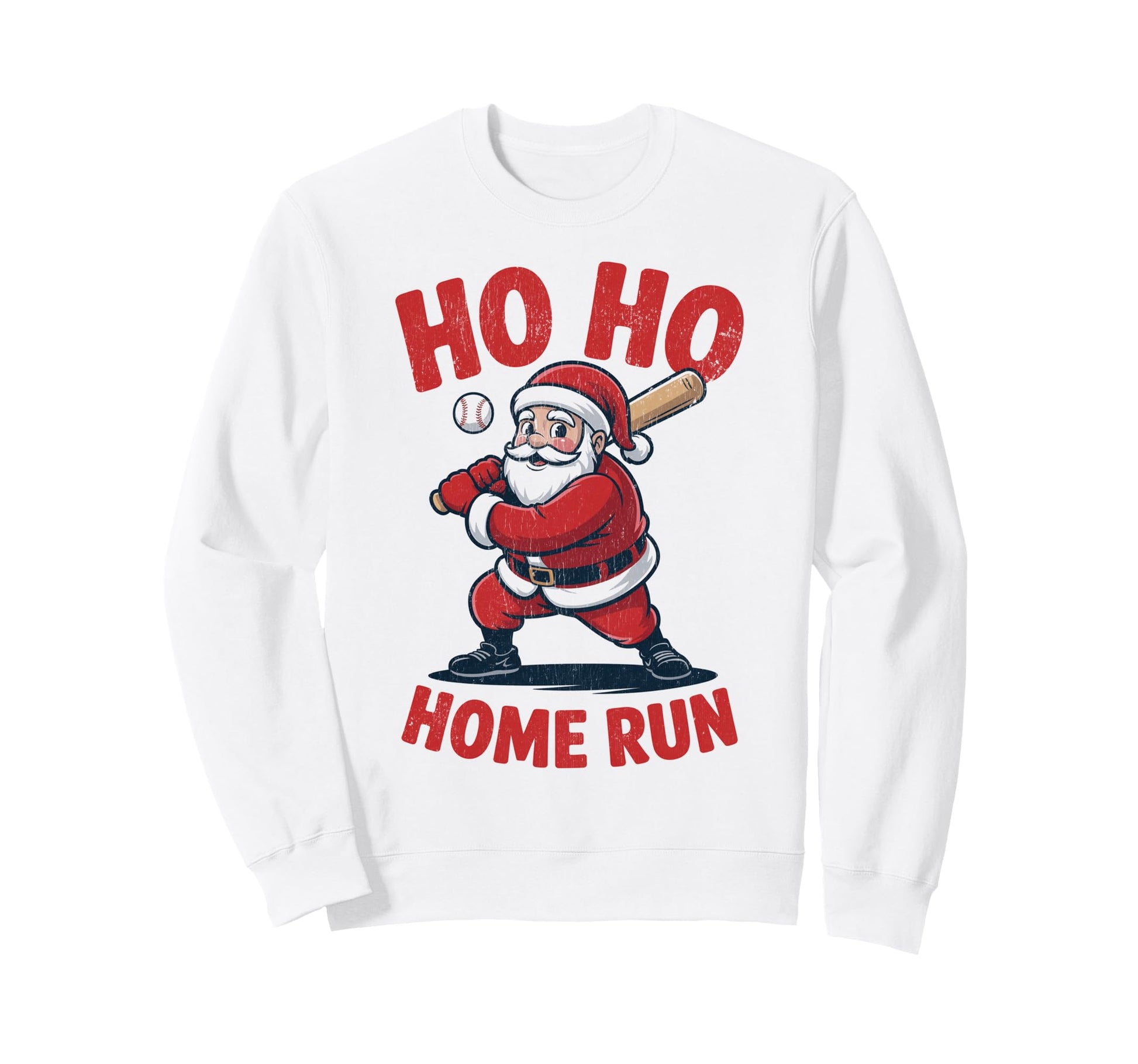 Ho Ho Home Run Funny Baseball Lover Sweatshirt - Unique Graphic for Adults - T-Shirt, Sweatshirt, Hoodie