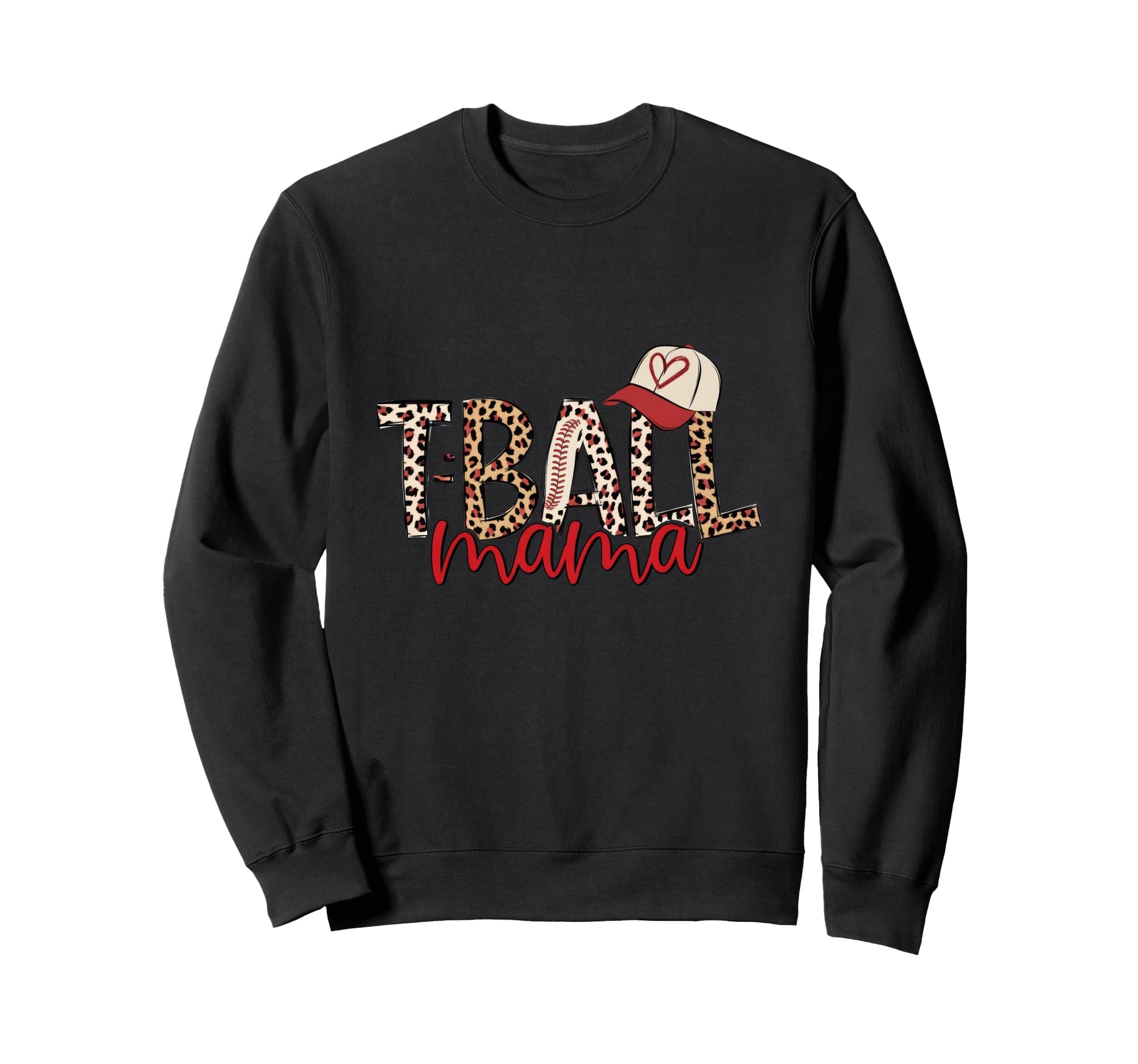 Leopard American Baseball Mom Mama Sweatshirt - Streetwear Style Unisex - T-Shirt, Sweatshirt, Hoodie