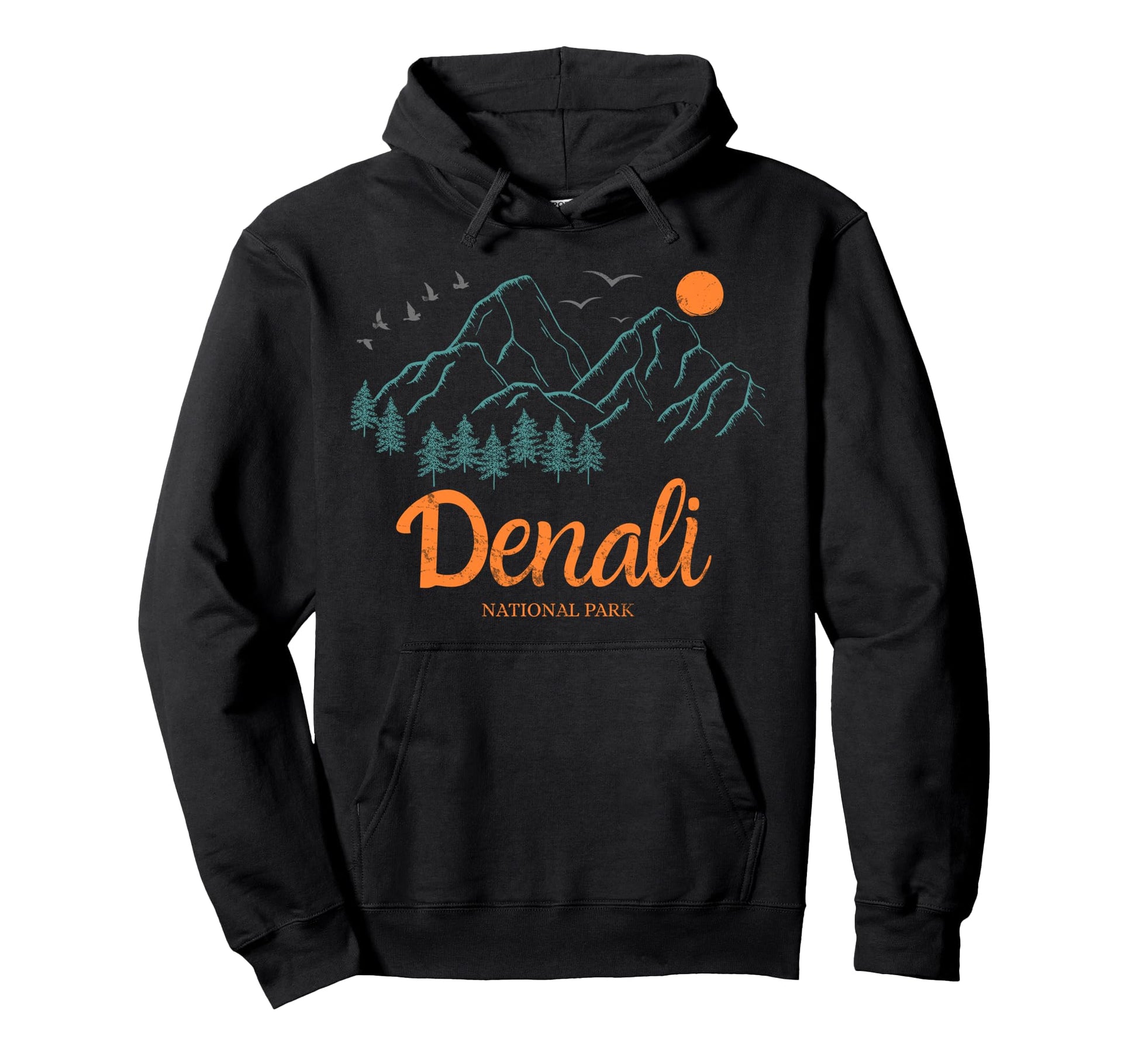 Denali National Park Alaska Hoodie - Streetwear Style for Adults - T-Shirt, Sweatshirt, Hoodie