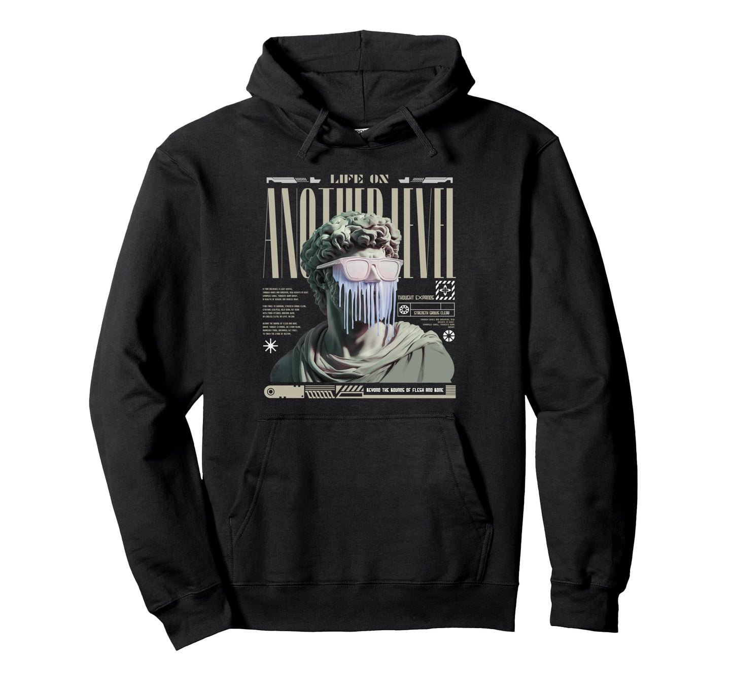 Y2K Another Level Bold Urban Hoodie - Casual Everyday Wear for Adults - T-Shirt, Sweatshirt, Hoodie