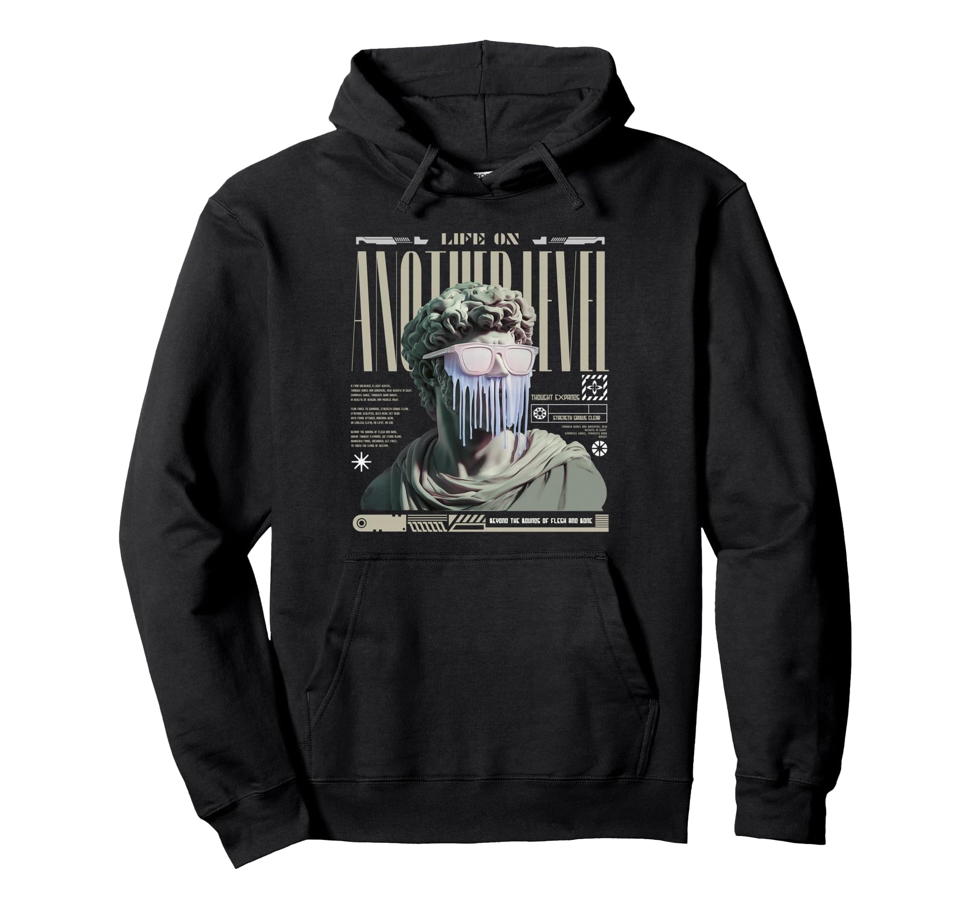 Y2K Another Level Bold Urban Hoodie - Casual Everyday Wear for Adults - T-Shirt, Sweatshirt, Hoodie