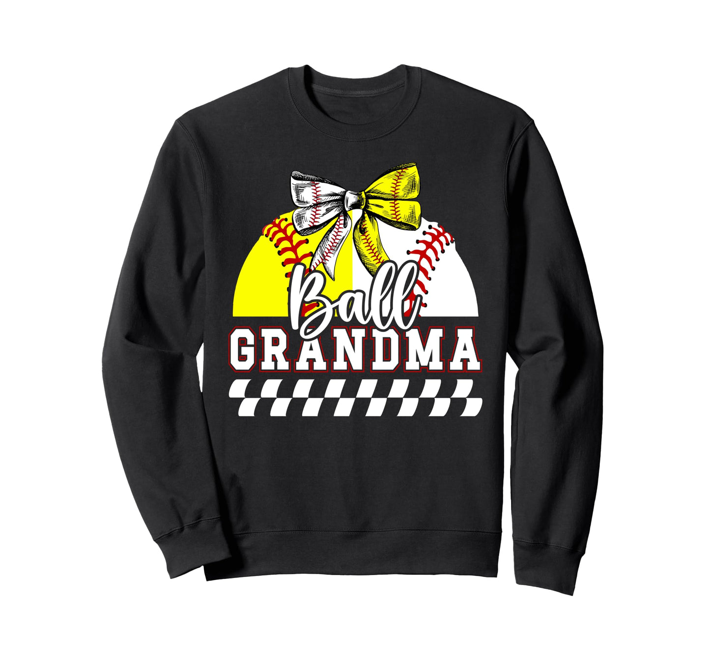 Ball Grandma Coquette Baseball Sweatshirt - Aesthetic Graphic Unisex - T-Shirt, Sweatshirt, Hoodie