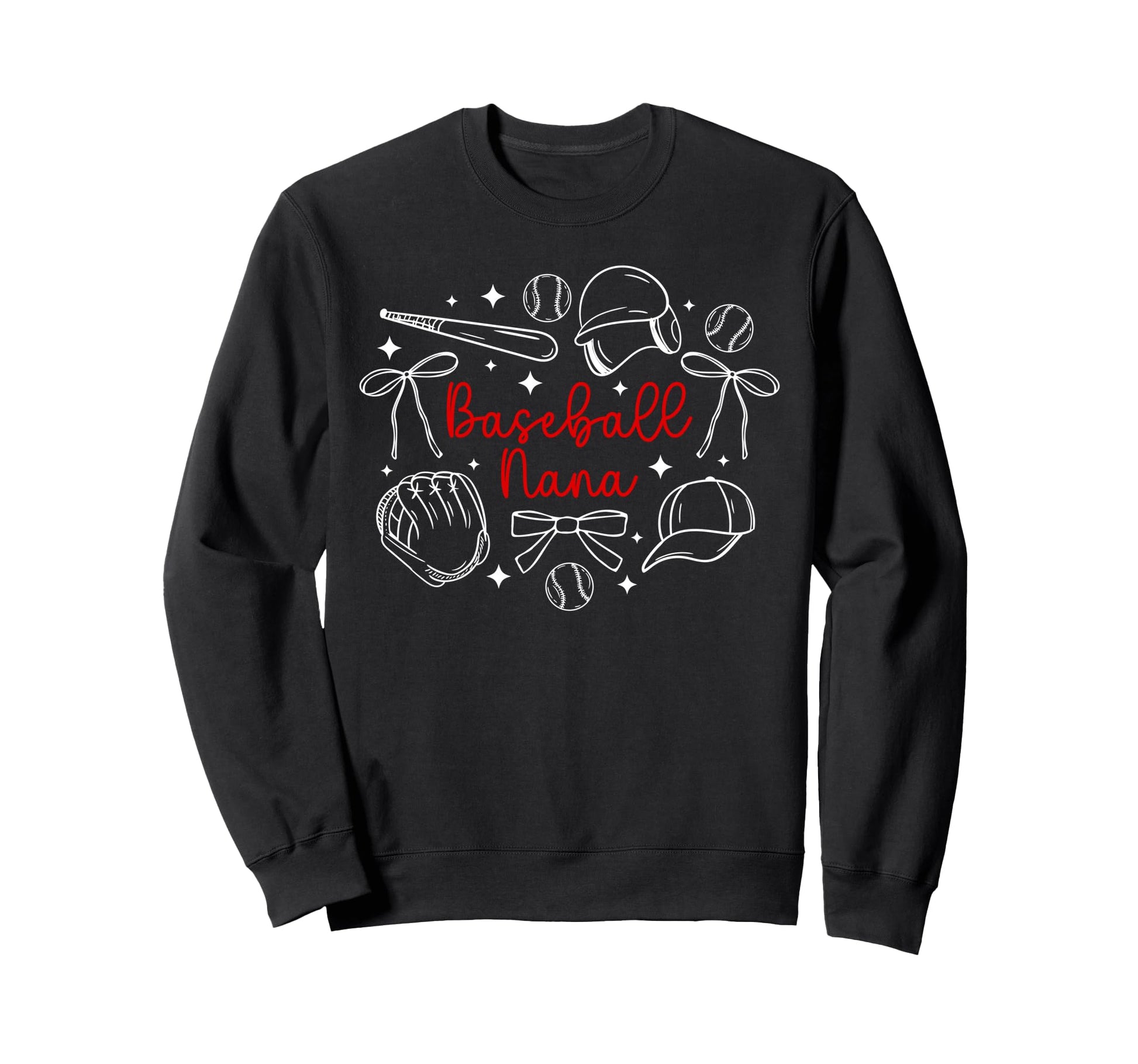 Baseball Nana Coquette Nana Sweatshirt - Unique Graphic for Adults - T-Shirt, Sweatshirt, Hoodie