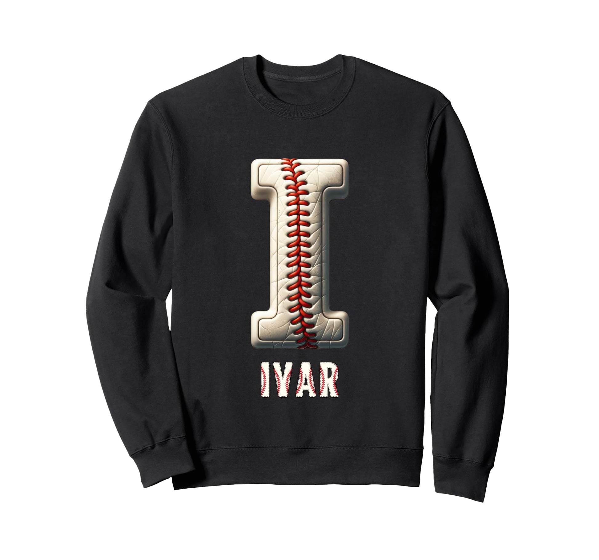 Baseball Home Run Lennard Initial Sweatshirt - Novelty Apparel Unisex - T-Shirt, Sweatshirt, Hoodie