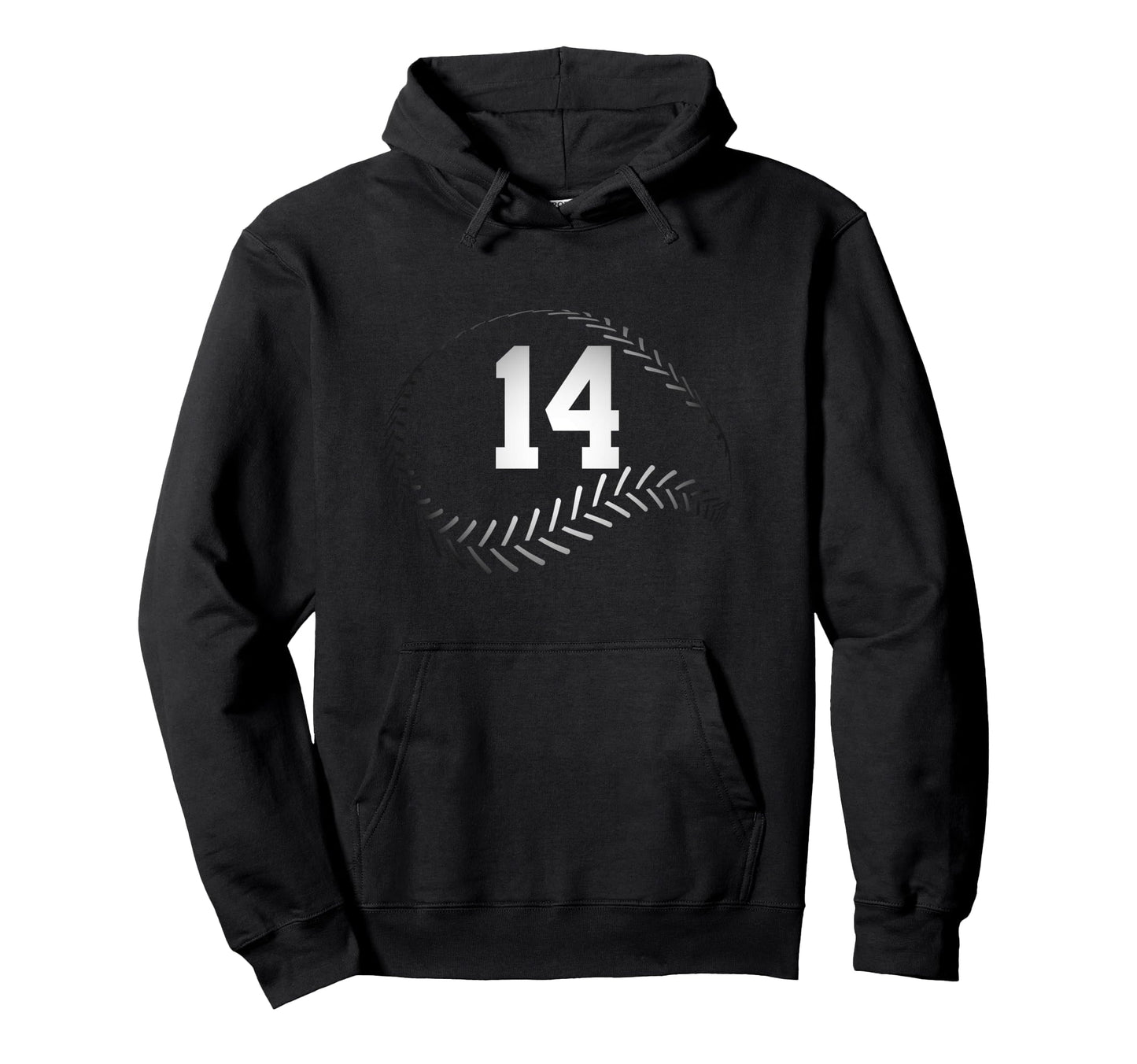 Number 14 Years Baseball 14Th Birthday Hoodie - Streetwear Style for Adults - T-Shirt, Sweatshirt, Hoodie