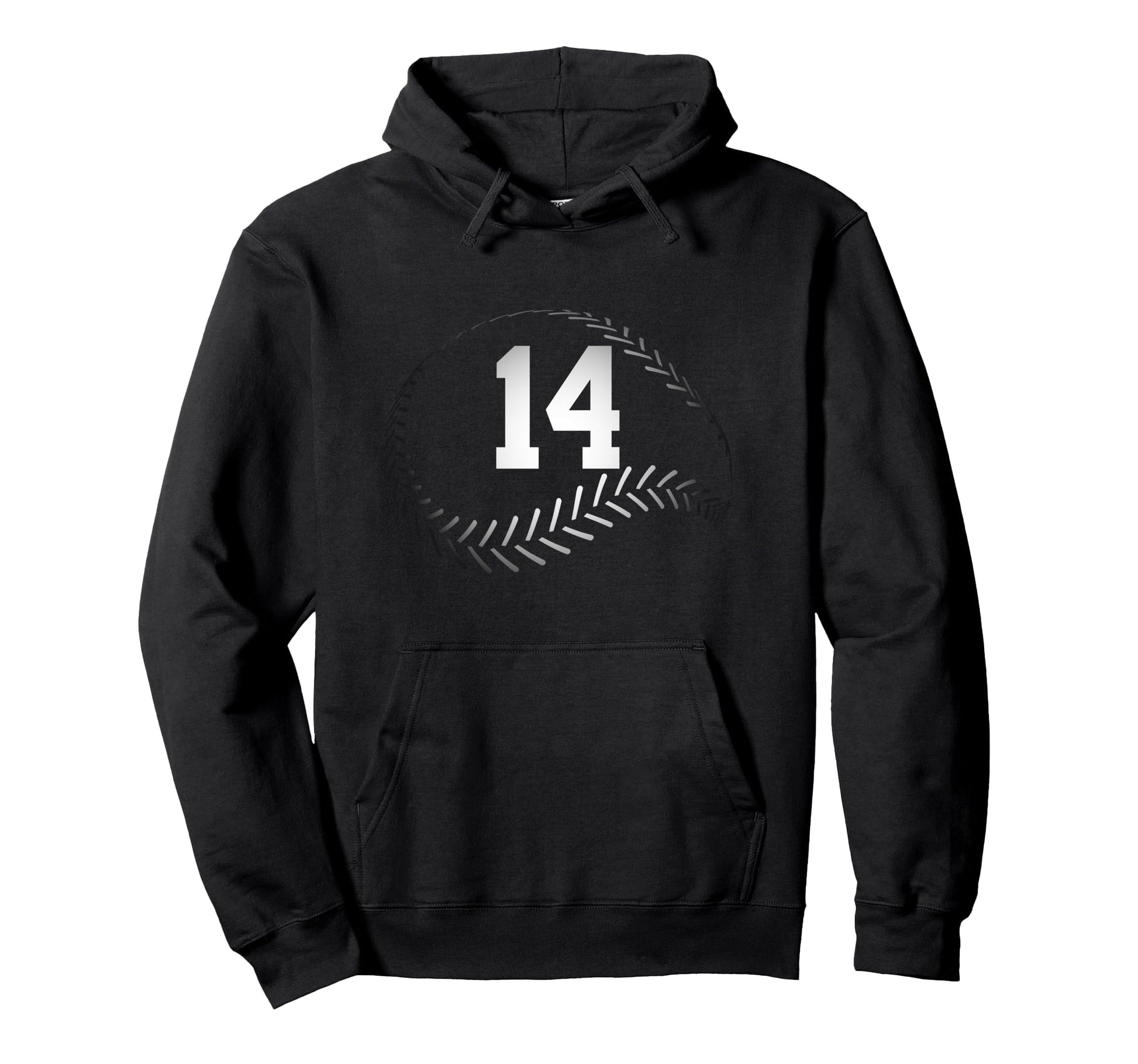 Number 14 Years Baseball 14Th Birthday Hoodie - Streetwear Style for Adults - T-Shirt, Sweatshirt, Hoodie