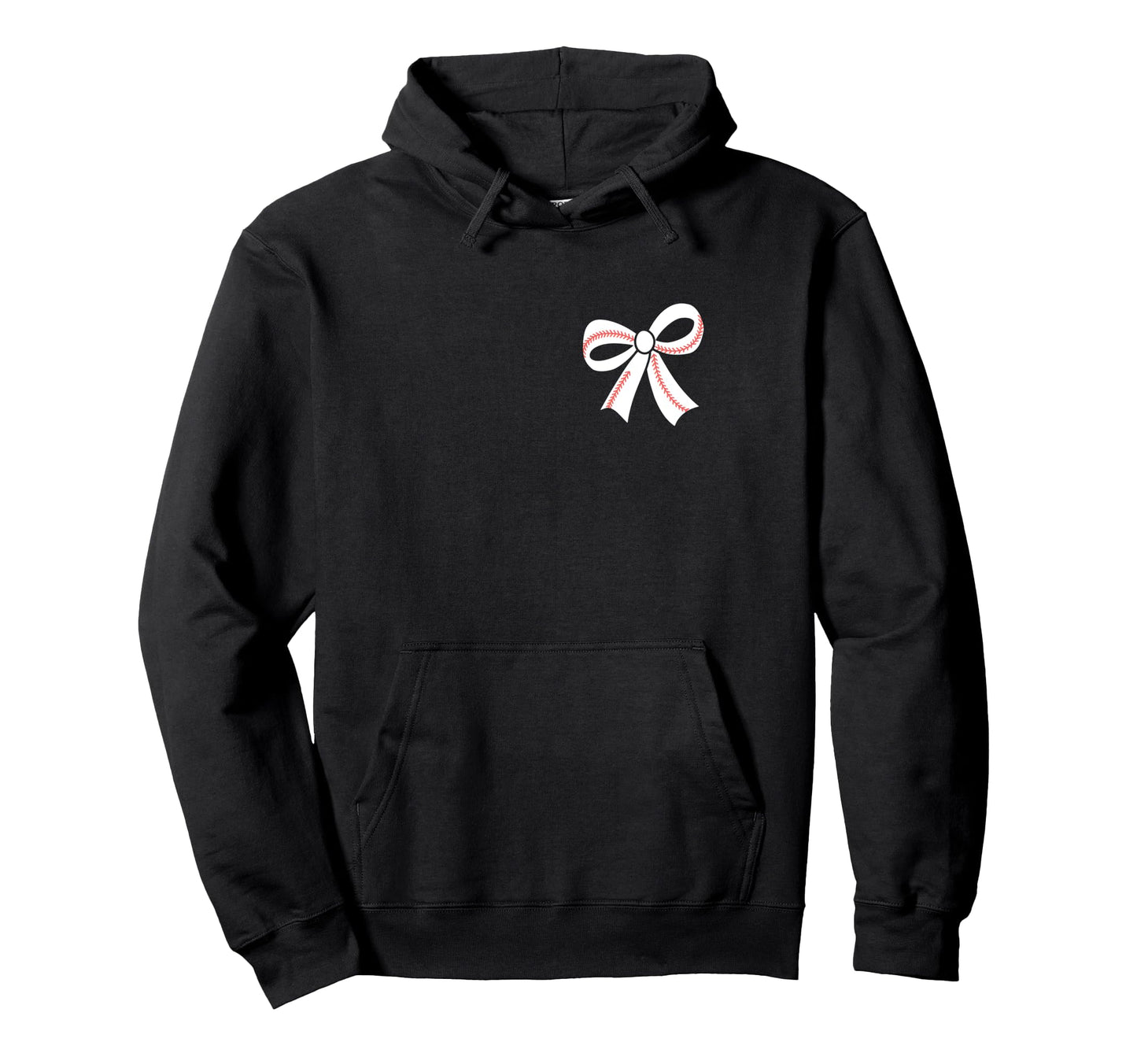 Baseball Bow Baseball Mom Mama Hoodie - Aesthetic Graphic for Adults - T-Shirt, Sweatshirt, Hoodie