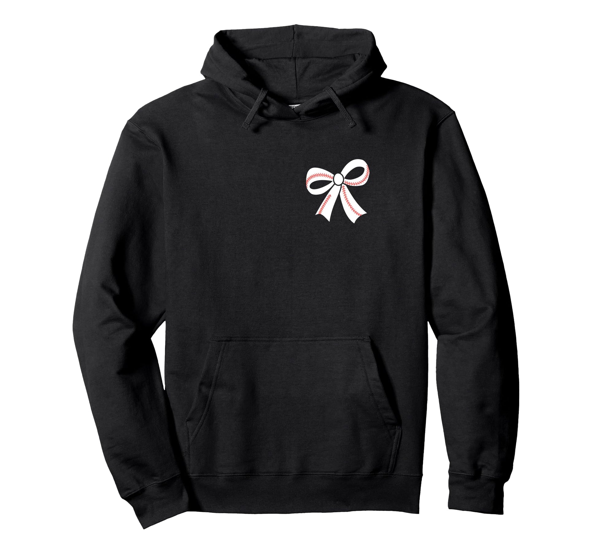 Baseball Bow Baseball Mom Mama Hoodie - Aesthetic Graphic for Adults - T-Shirt, Sweatshirt, Hoodie