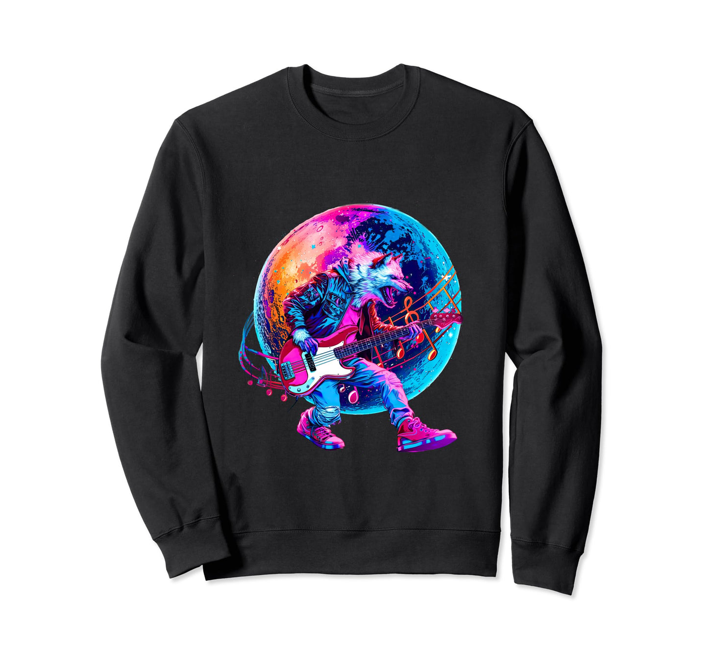 80S 90S Streetwear Scary Rocker Sweatshirt - Novelty Apparel Unisex - T-Shirt, Sweatshirt, Hoodie