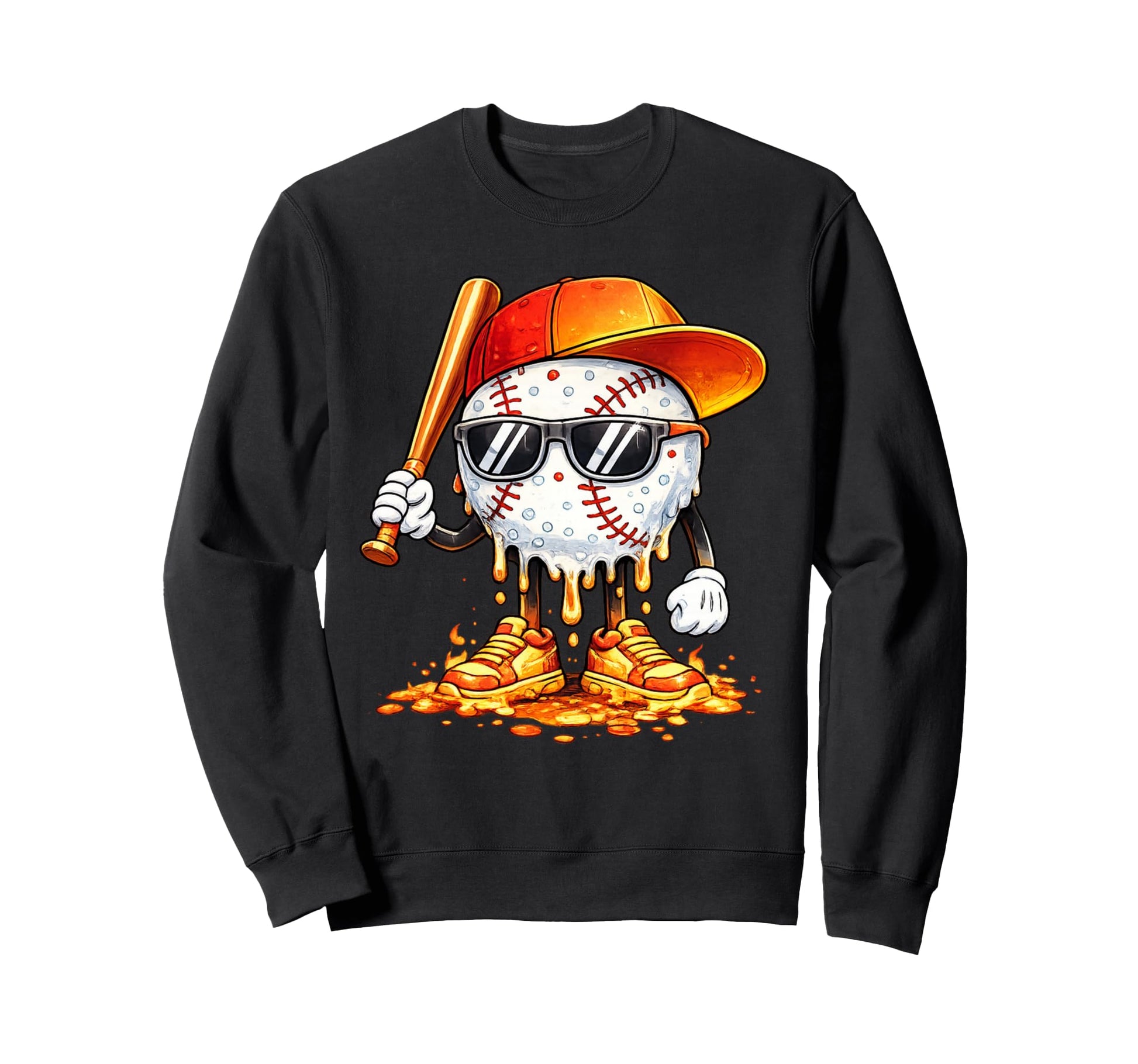 Baseball Drip Team And Ice Cream Sweatshirt - Trendy Graphic Men Women - T-Shirt, Sweatshirt, Hoodie