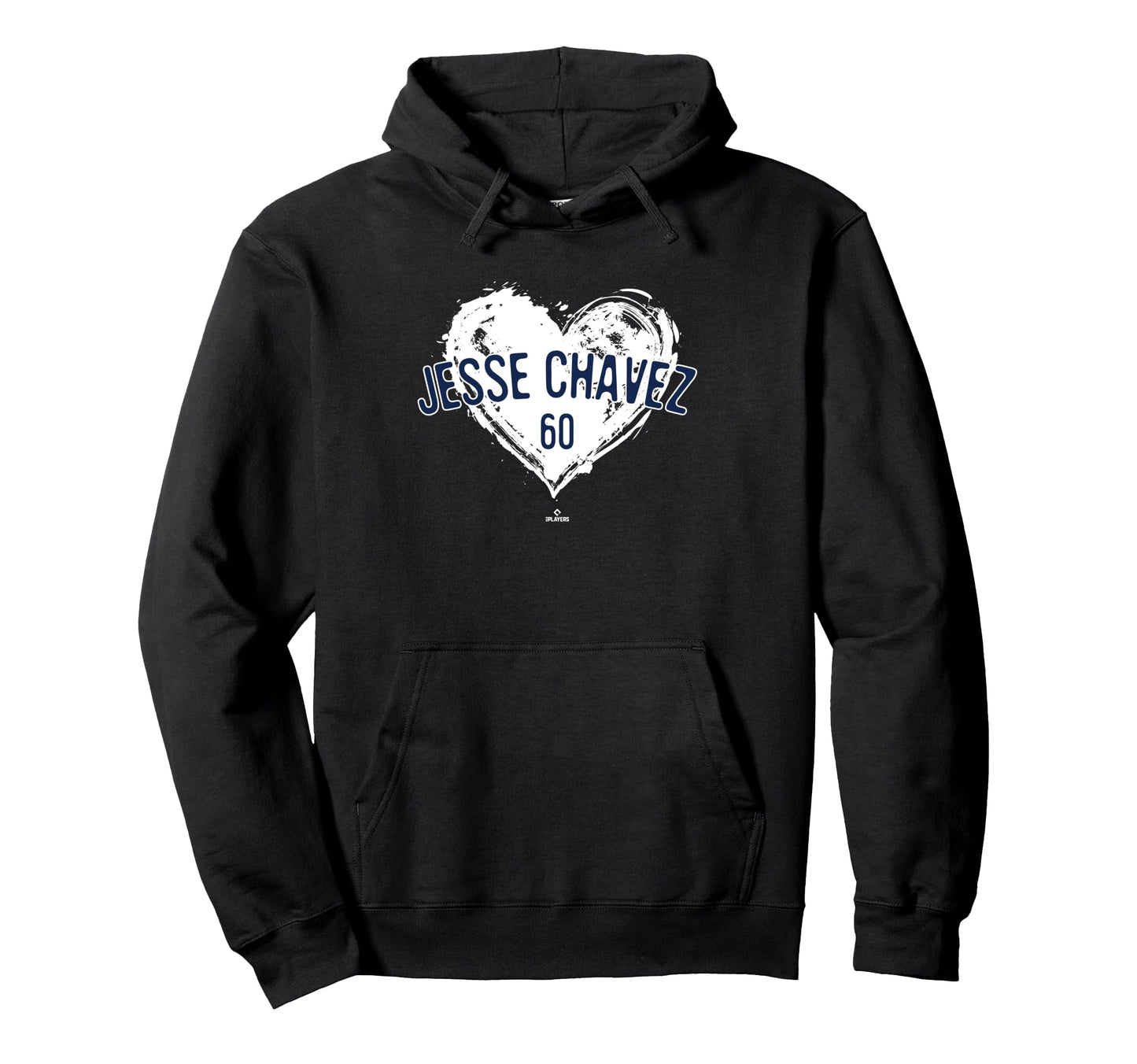 Distressed Heart Jesse Chavez Atlanta Hoodie - Casual Everyday Wear Unisex - T-Shirt, Sweatshirt, Hoodie