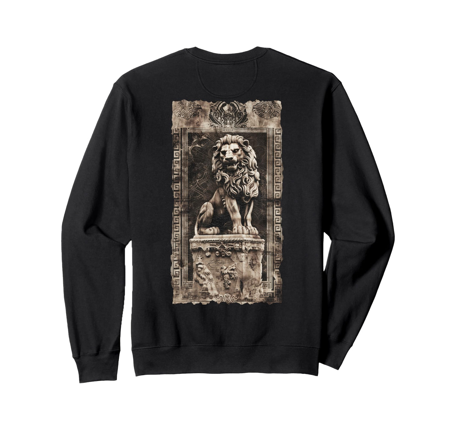 Y2K Back Streetwear Lion Sweatshirt - Minimalist Print Men Women - T-Shirt, Sweatshirt, Hoodie