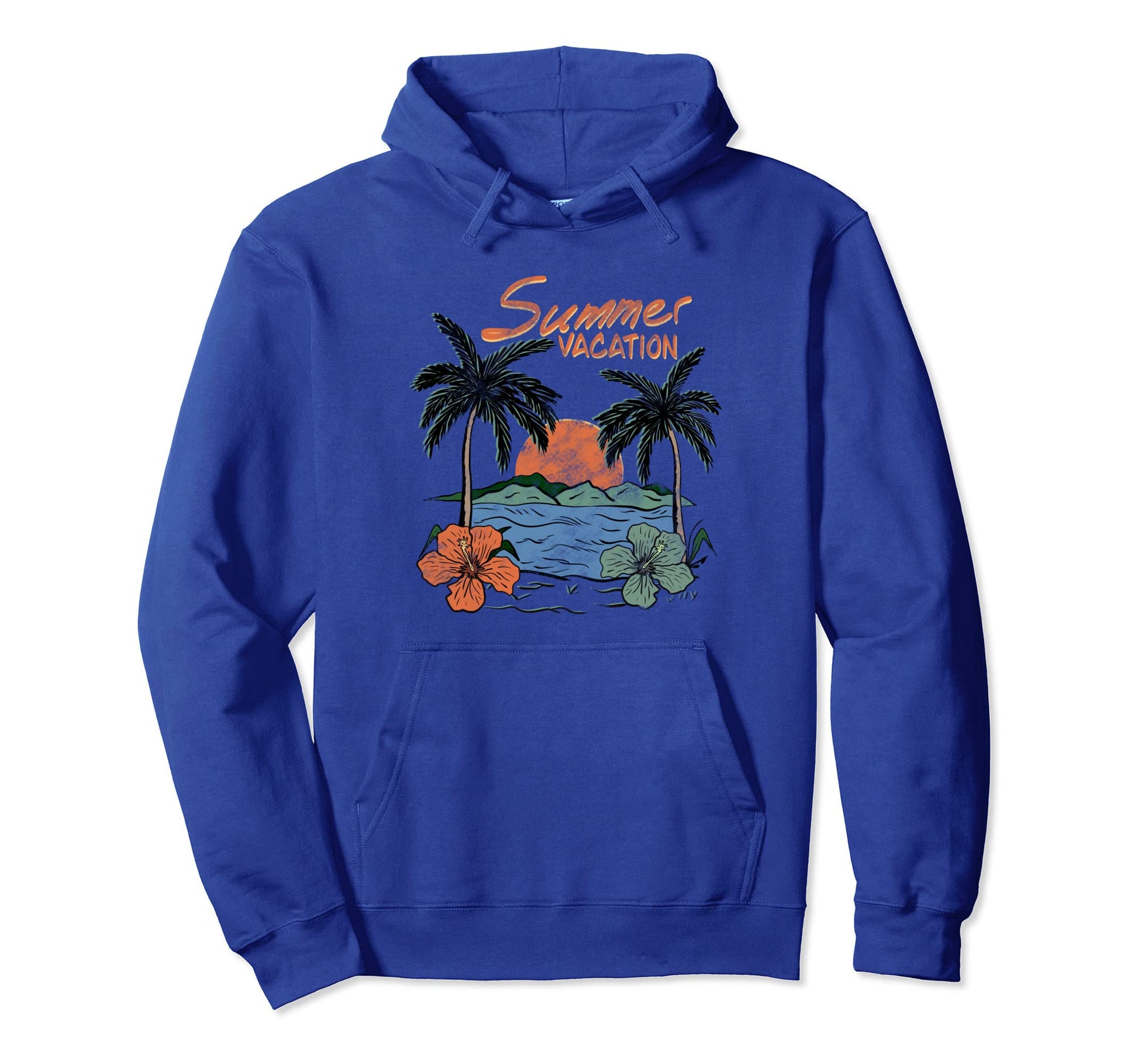 Hawaii Y2K Summer Aesthetic Hibiscus Hoodie - Novelty Apparel Unisex - T-Shirt, Sweatshirt, Hoodie