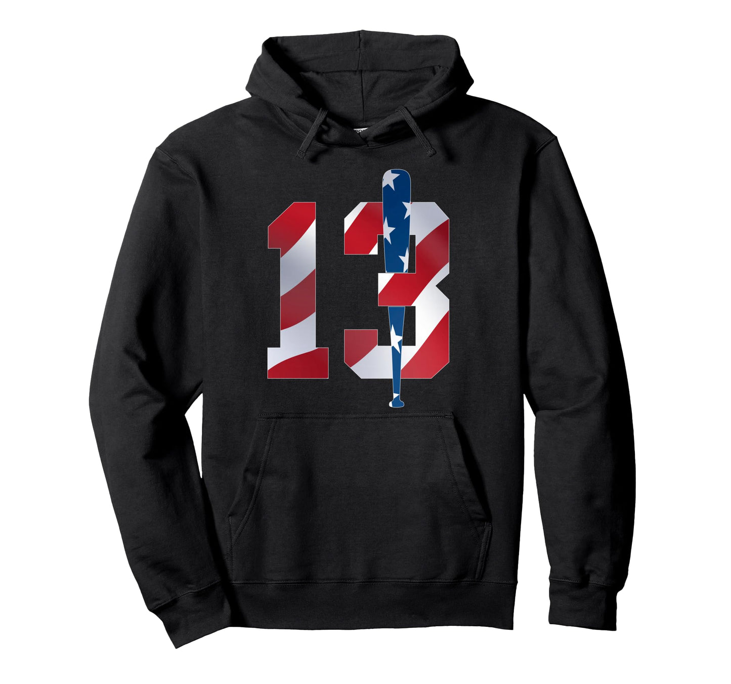 Number 13 Years Baseball 13Th Birthday Hoodie - Streetwear Style Unisex - T-Shirt, Sweatshirt, Hoodie