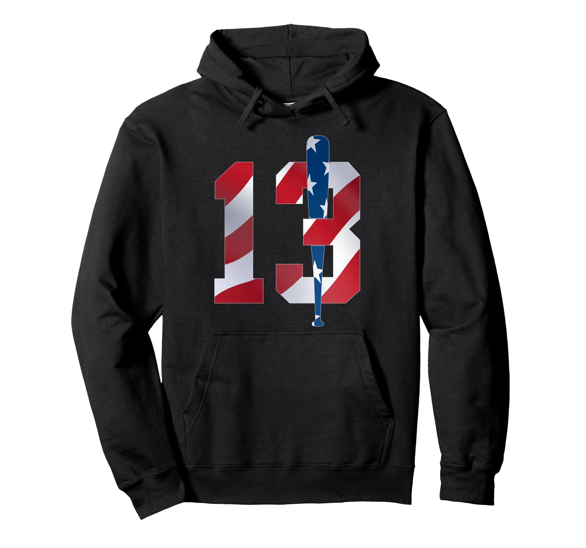 Number 13 Years Baseball 13Th Birthday Hoodie - Streetwear Style Unisex - T-Shirt, Sweatshirt, Hoodie