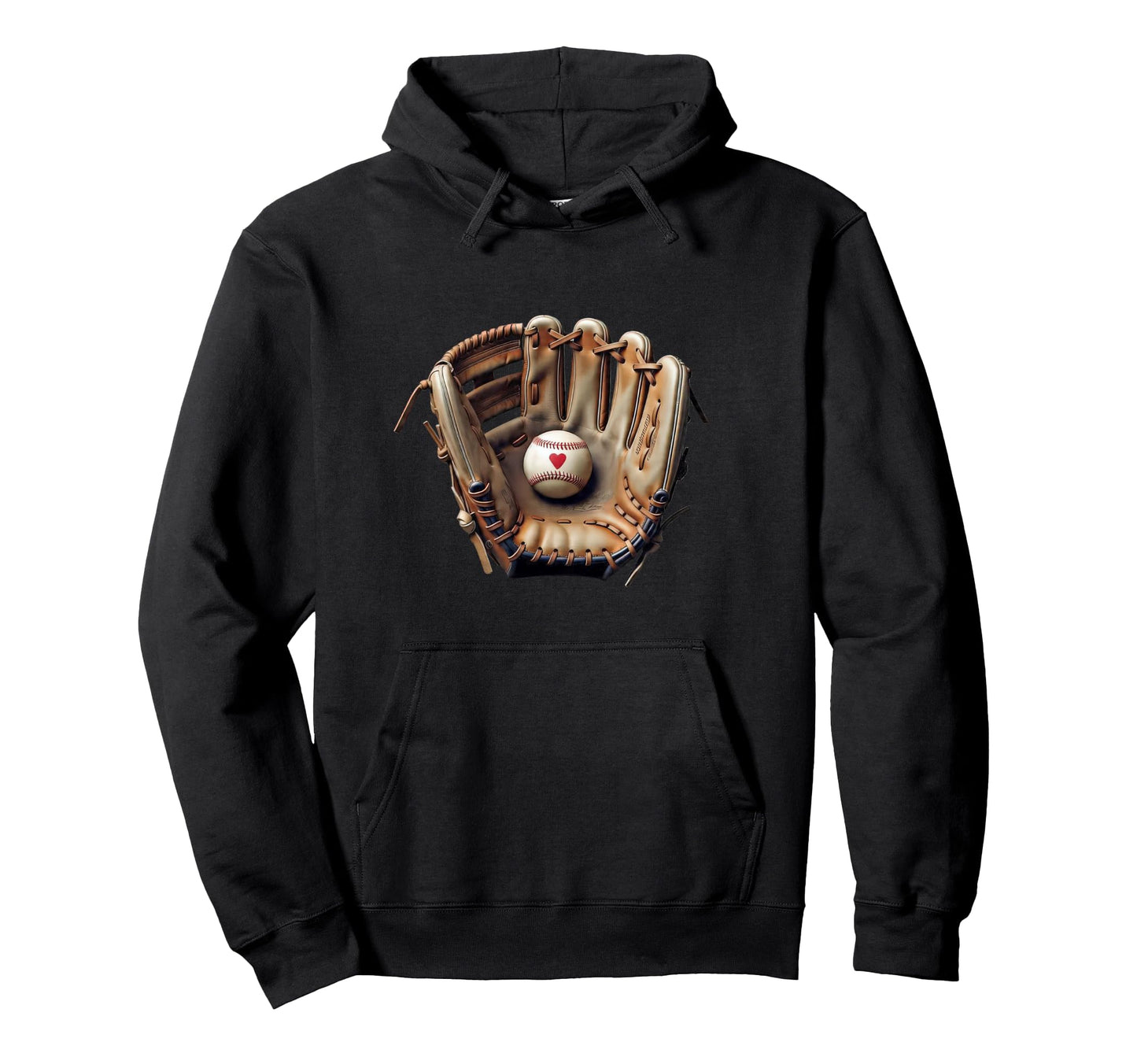 Baseball Glove Ball Game Pitcher Hoodie - Novelty Apparel Men Women - T-Shirt, Sweatshirt, Hoodie