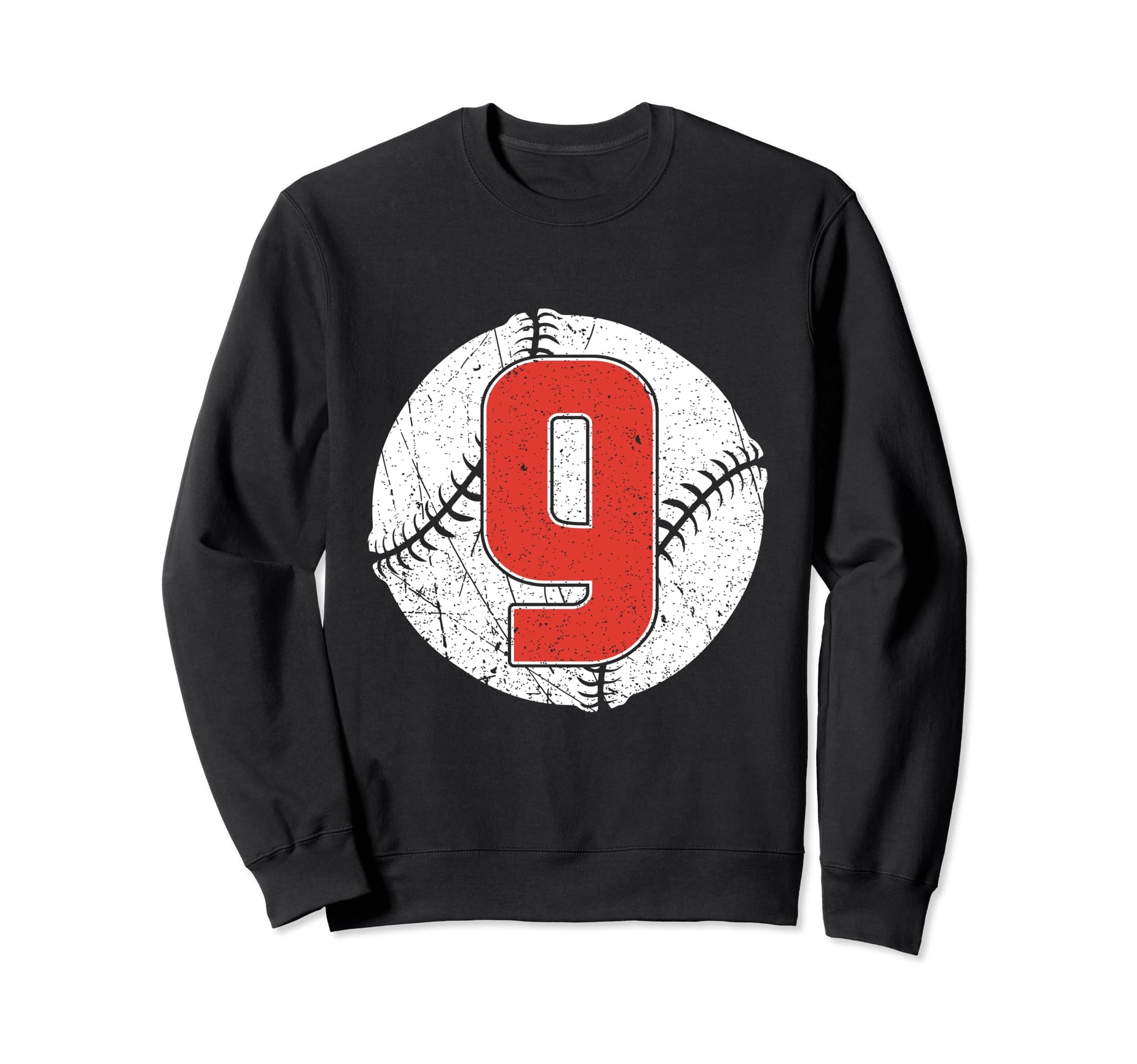 Baseball Birthday 9Th Birthday Party Sweatshirt - Graphic Print for Adults - T-Shirt, Sweatshirt, Hoodie