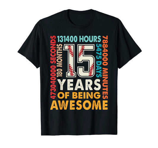 15Th Birthday 15 Years Old 180 T-Shirt - Streetwear Style for Adults - T-Shirt, Sweatshirt, Hoodie