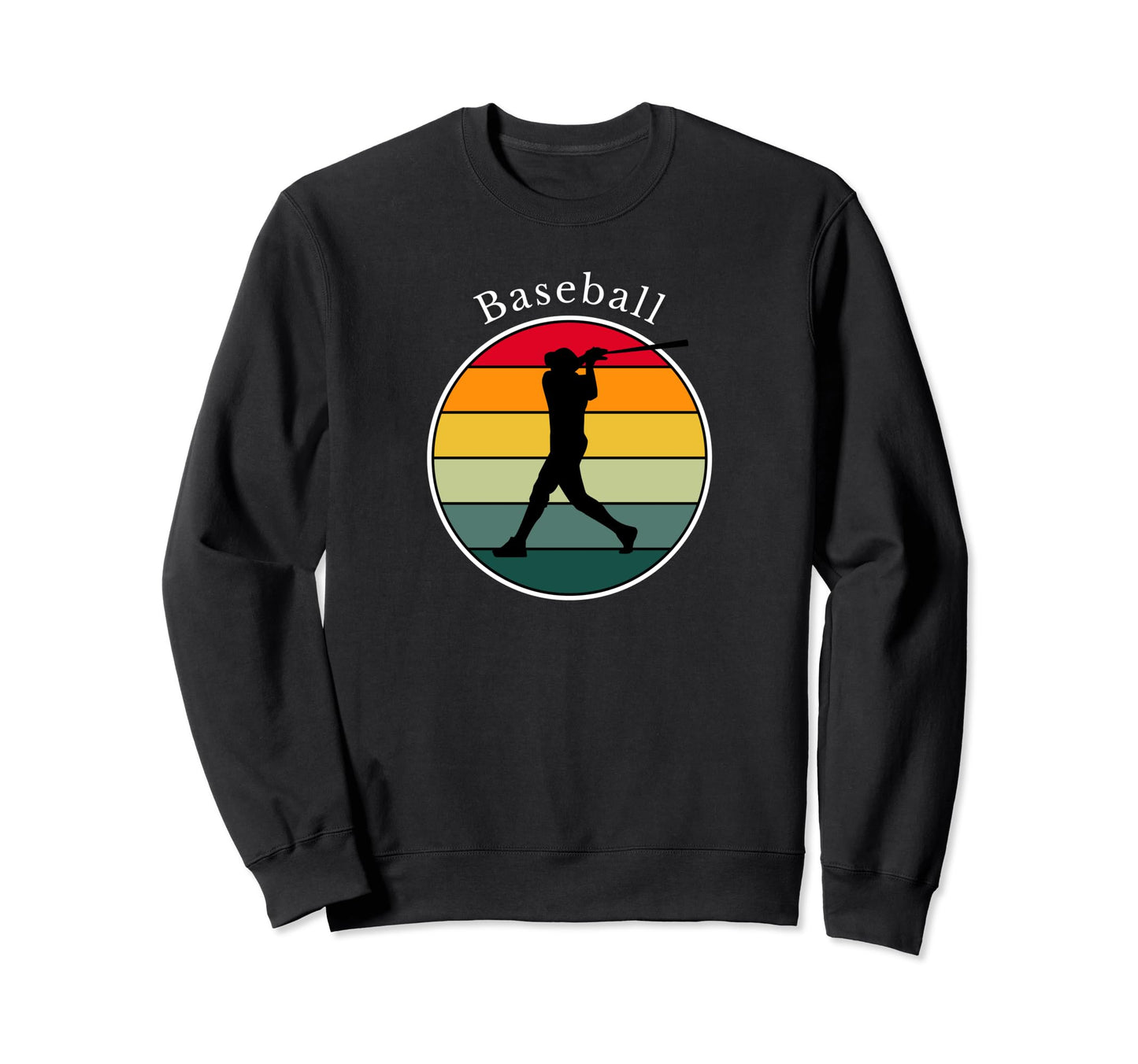 Baseball Homerun Baseball Bat Sweatshirt - Minimalist Print for Adults - T-Shirt, Sweatshirt, Hoodie