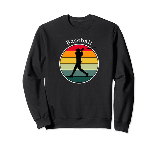 Baseball Homerun Baseball Bat Sweatshirt - Minimalist Print for Adults - T-Shirt, Sweatshirt, Hoodie