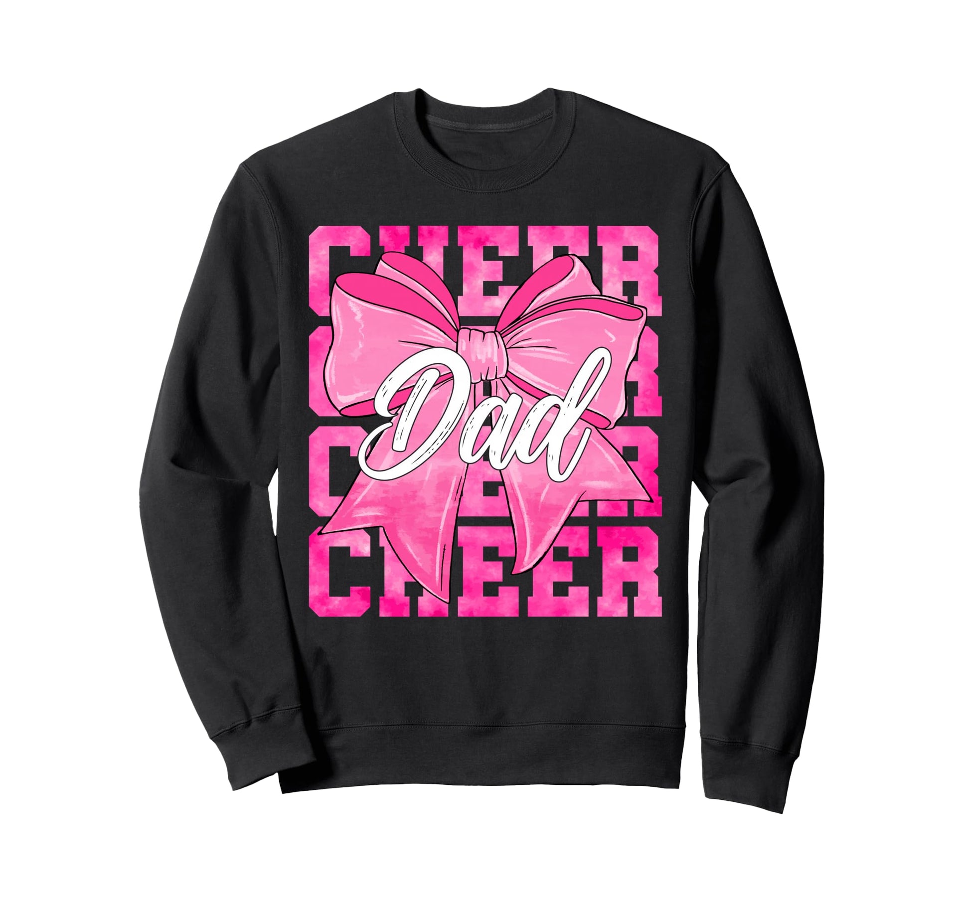 Cheer Dad Funny Fathers Day Coquette Sweatshirt - Trendy Graphic Unisex - T-Shirt, Sweatshirt, Hoodie