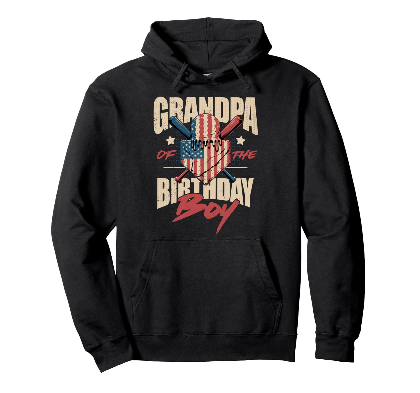 Grandpa Birthday Matching Baseball Hoodie - Fun Novelty Design Unisex - T-Shirt, Sweatshirt, Hoodie