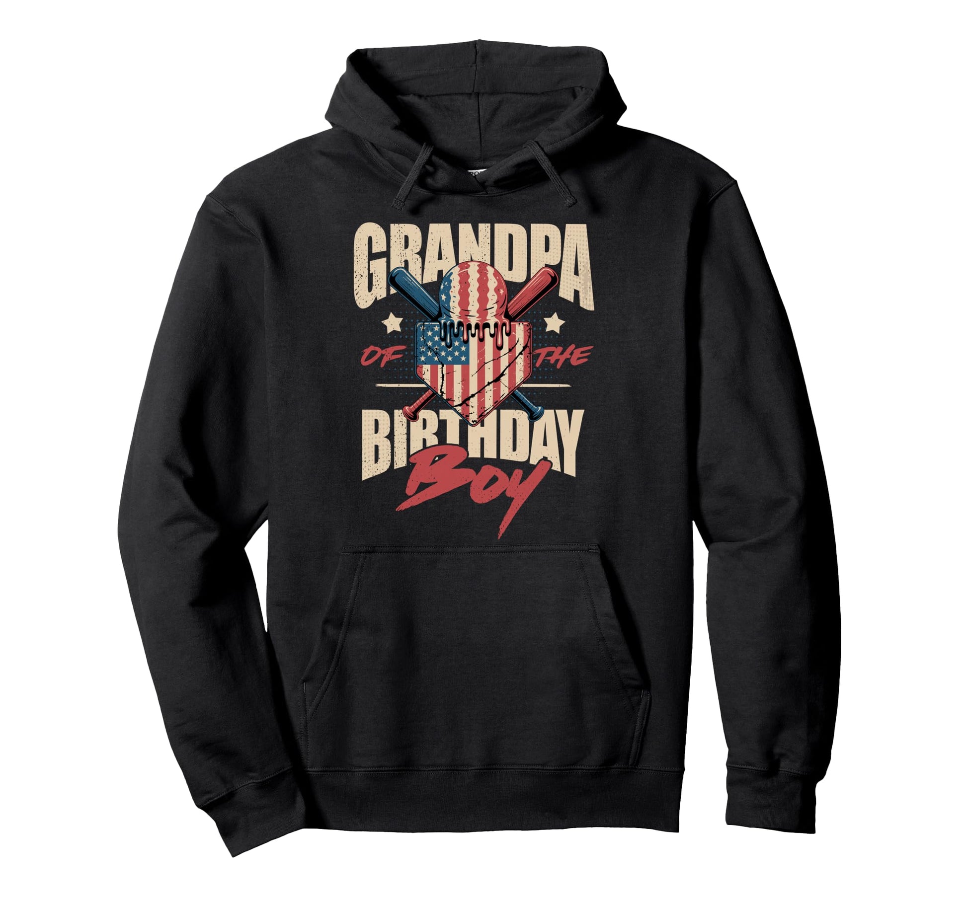 Grandpa Birthday Matching Baseball Hoodie - Fun Novelty Design Unisex - T-Shirt, Sweatshirt, Hoodie